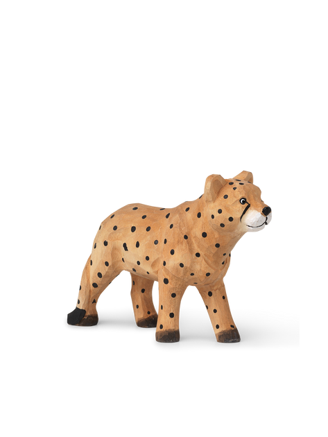 Animal Hand-Carved Cheetah Toy