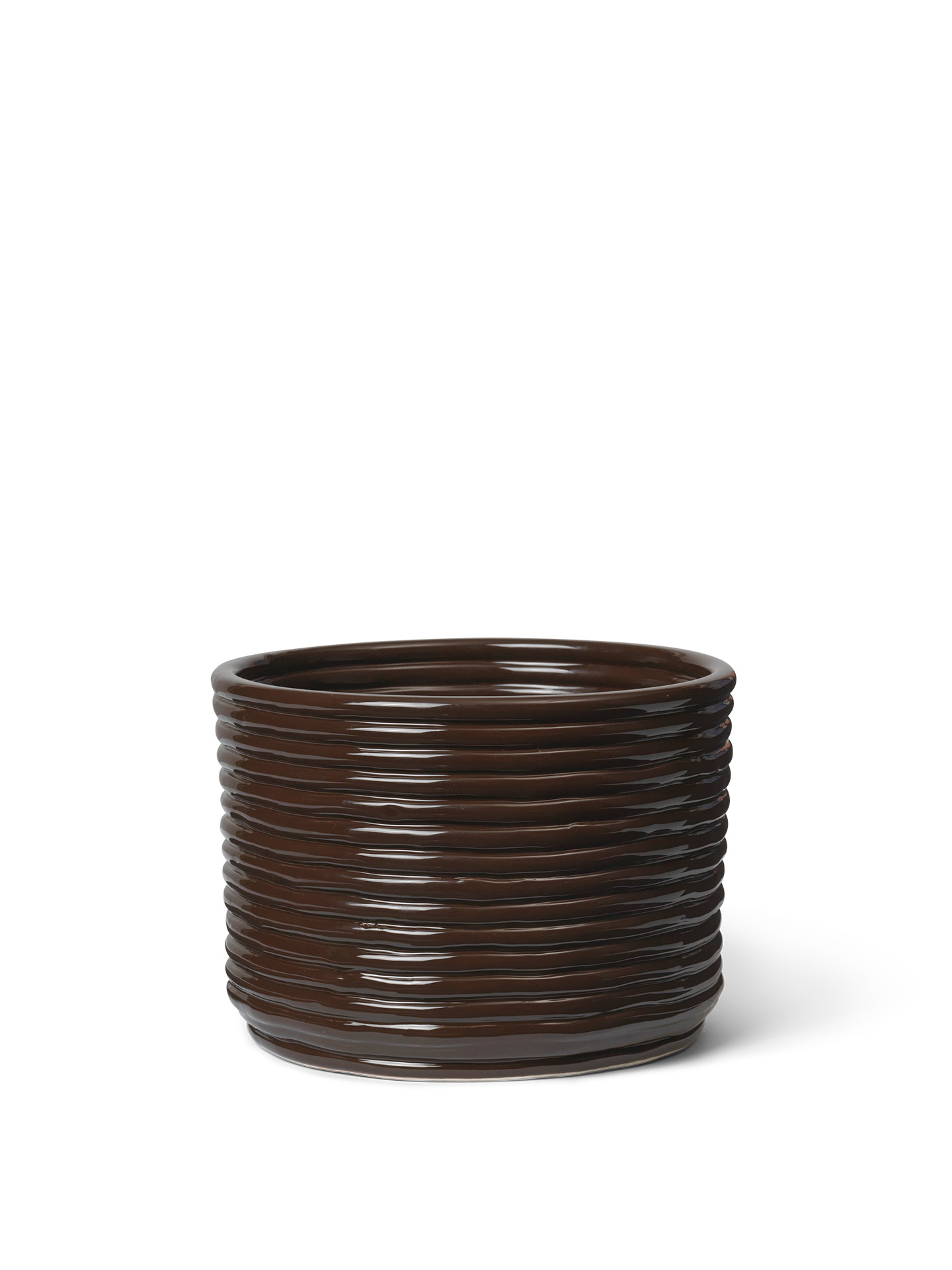 Corduroy Pot - Carob Brown