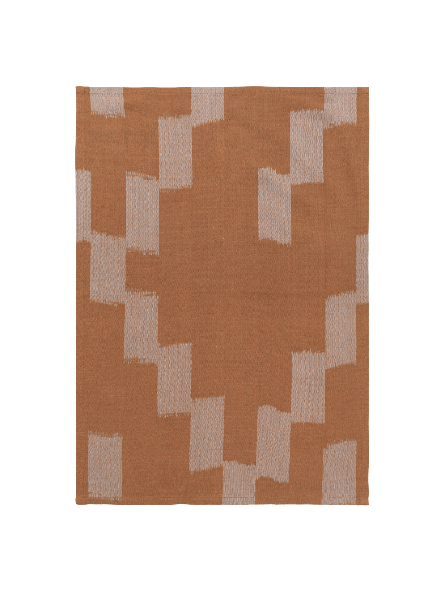 Ikat Tea Towel - Terracotta/Mist Blue