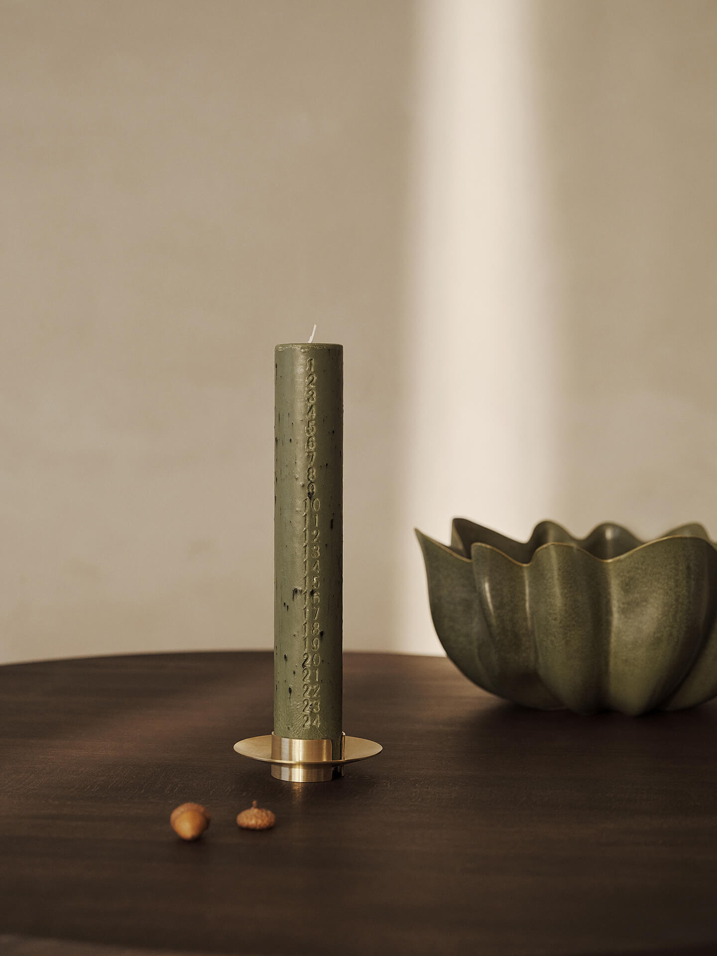 Mura Advent Candle - Green | Ferm Living