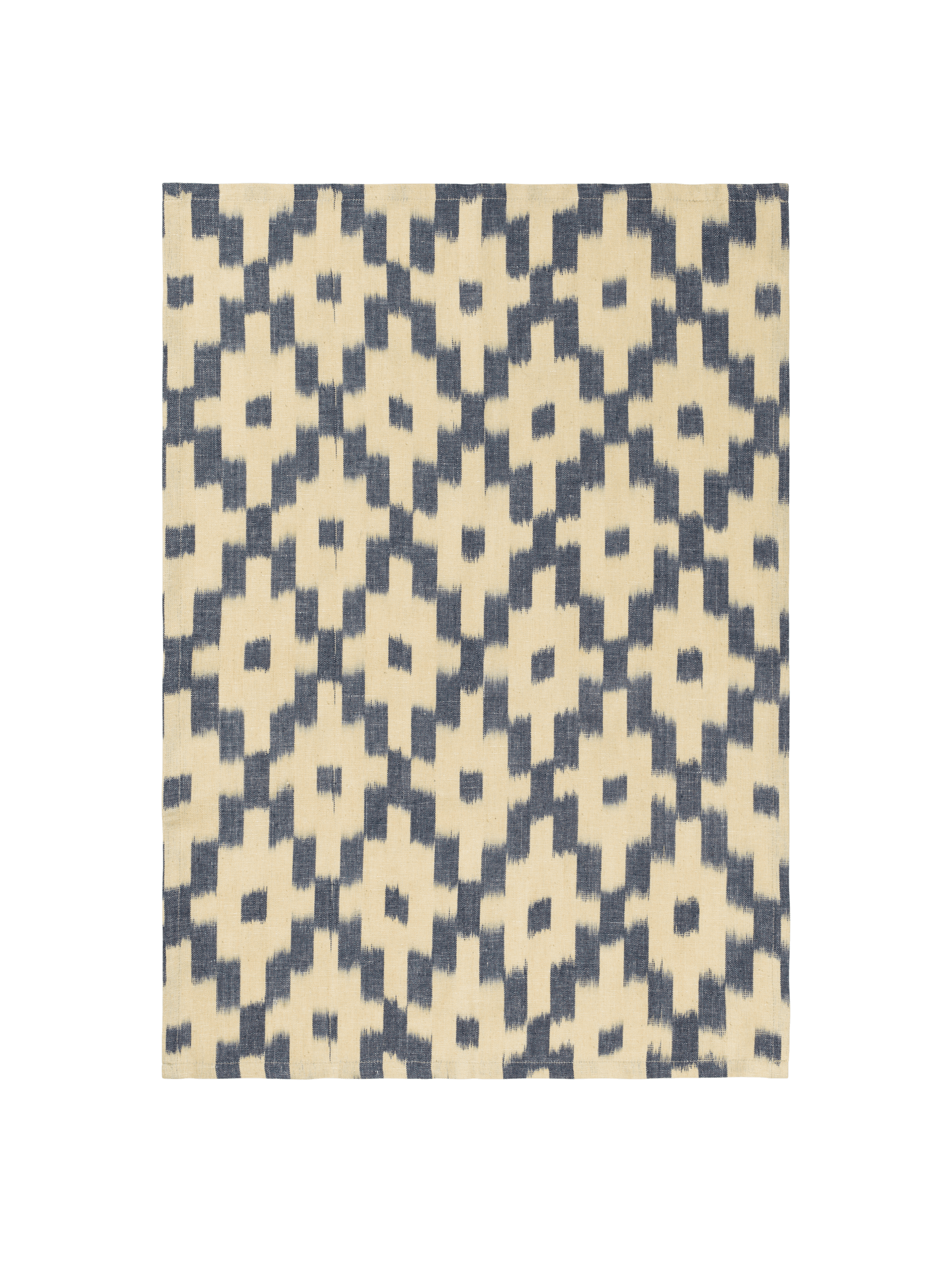 Ikat Tea Towel - Ink Blue/Off-White