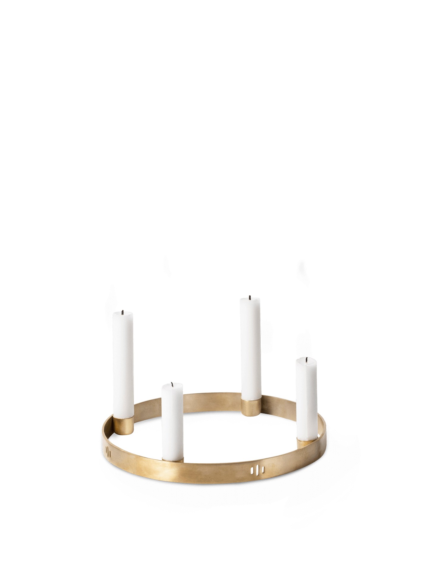 Candle Holder Circle - Small - Brass
