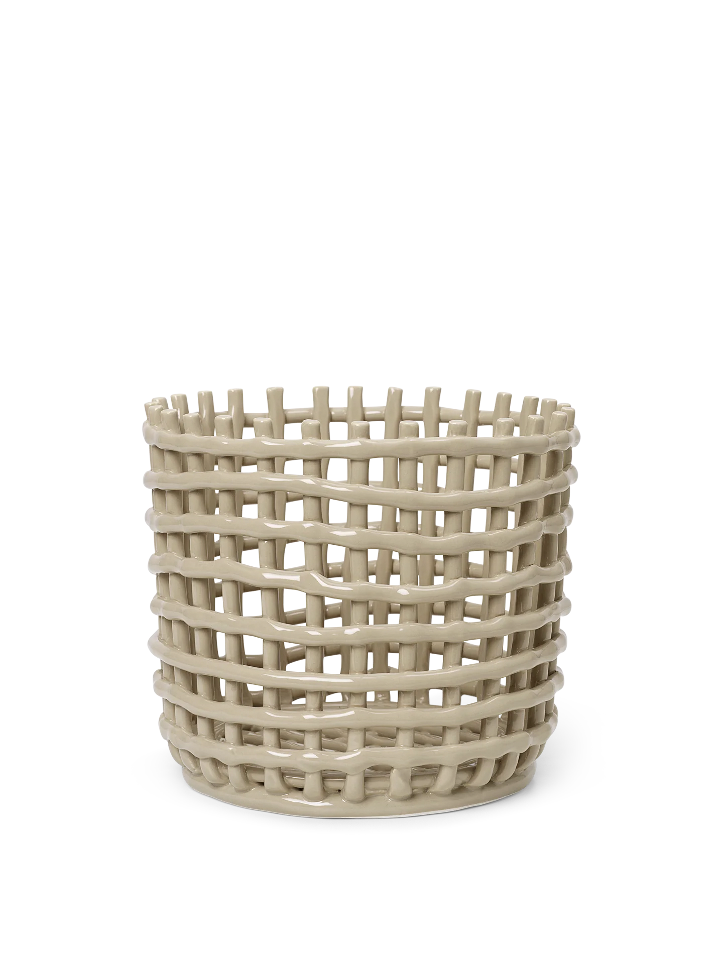 Ceramic Basket - Large - Cashmere