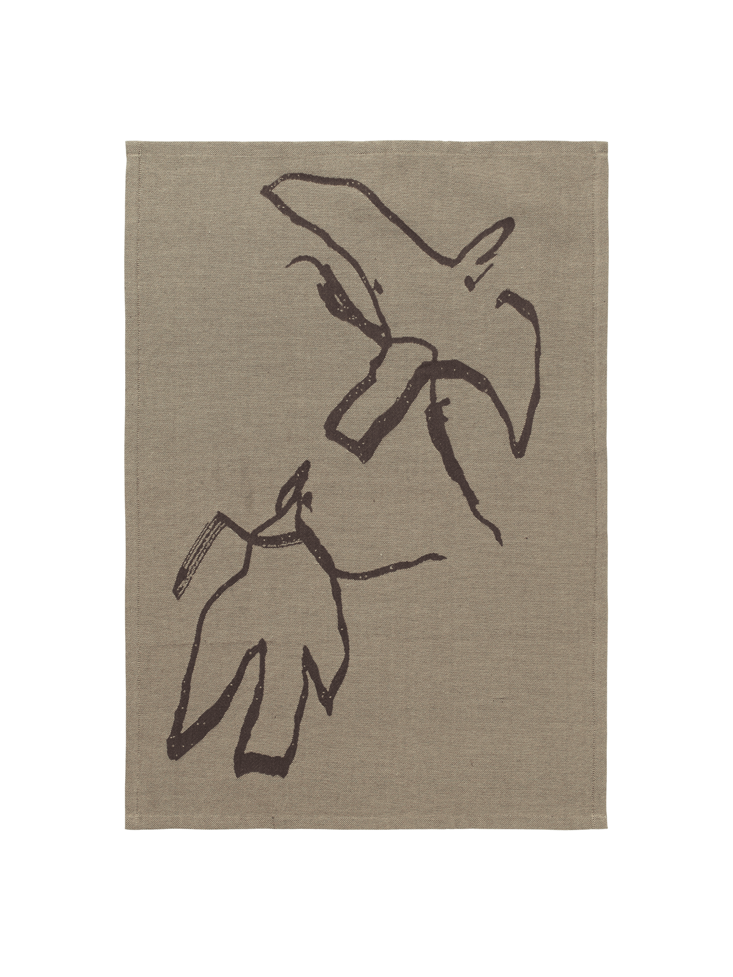 Vuelo Tea Towel - Elm Green/Coffee