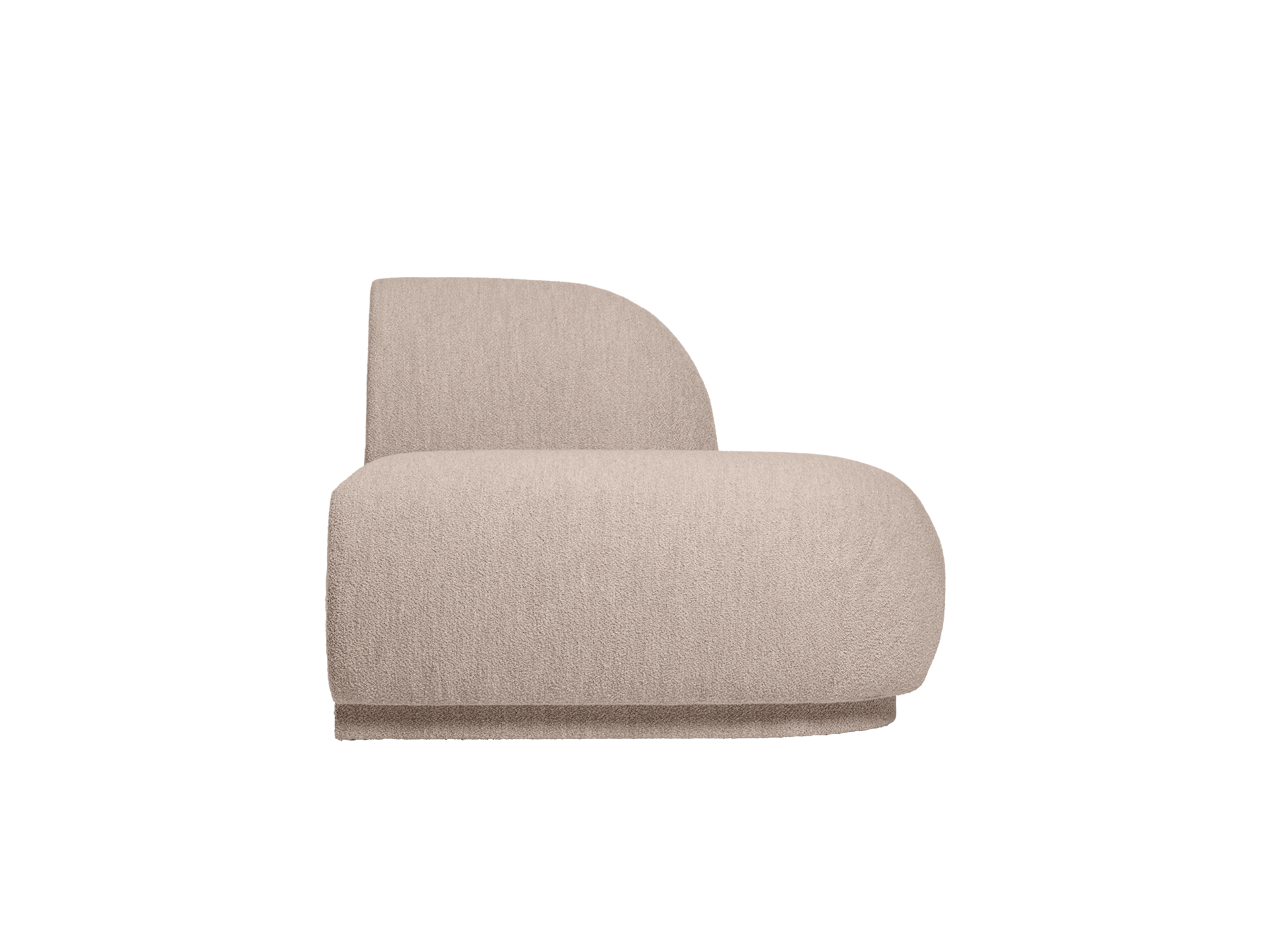Rico Sofa Open End Right - Soft Bouclé - Natural