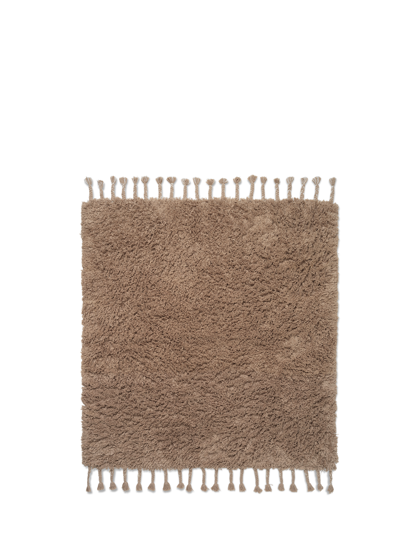 Amass Long Pile Rug - White Pepper | ferm LIVING