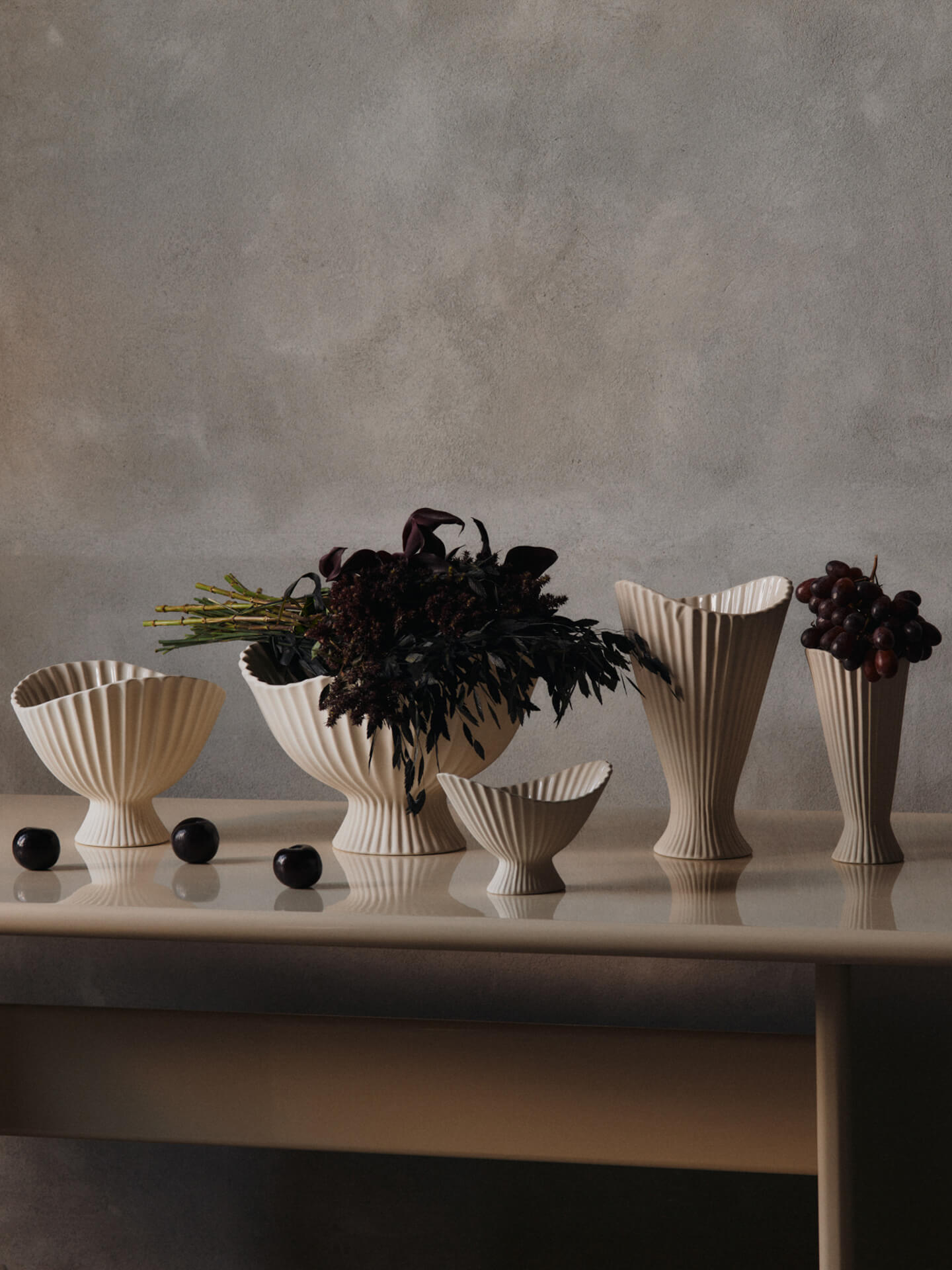 Fountain Centrepiece in Off-White by Ferm Living