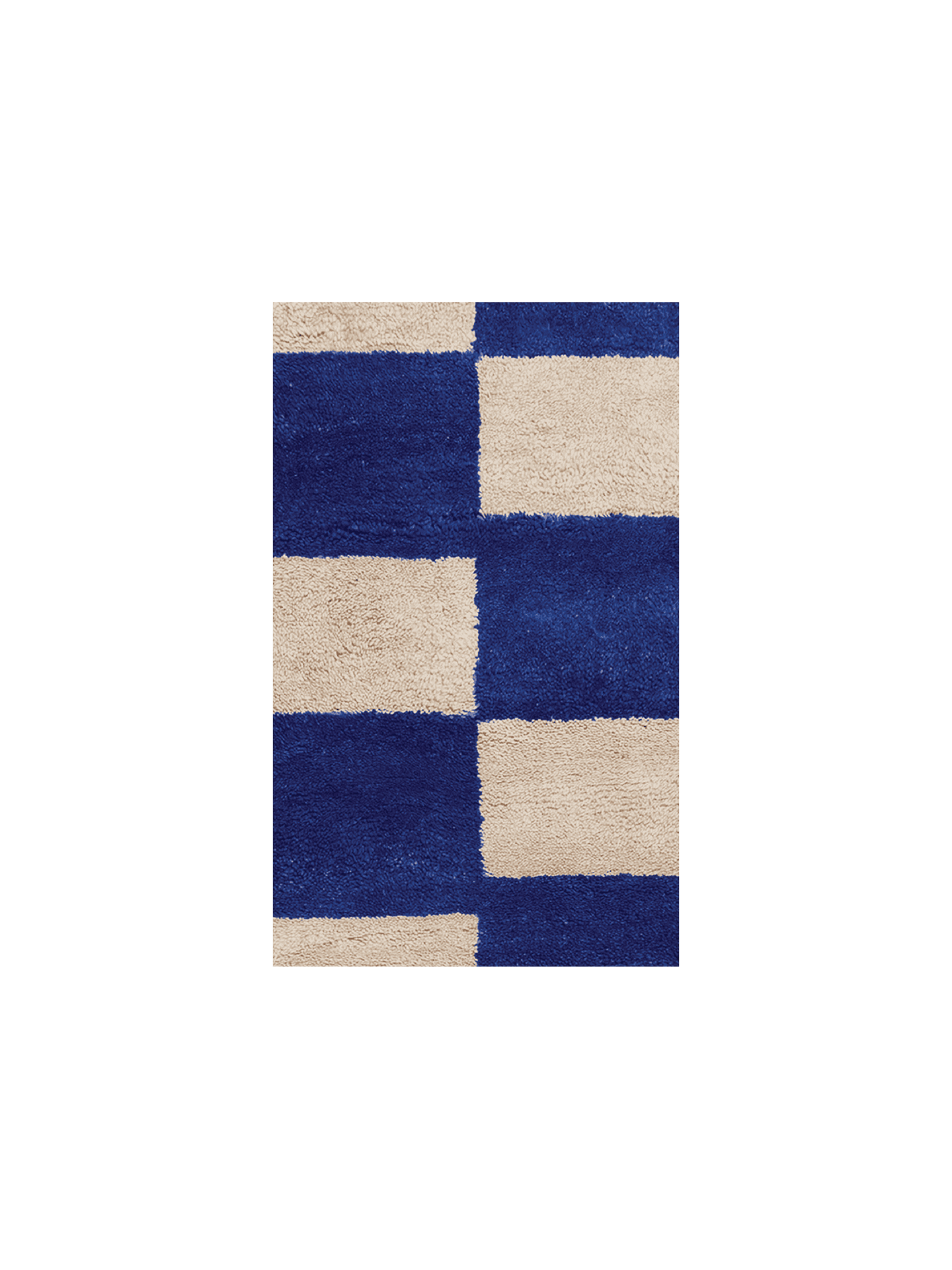Rug Sample - Mara Knotted - Bright Blue/Off-White