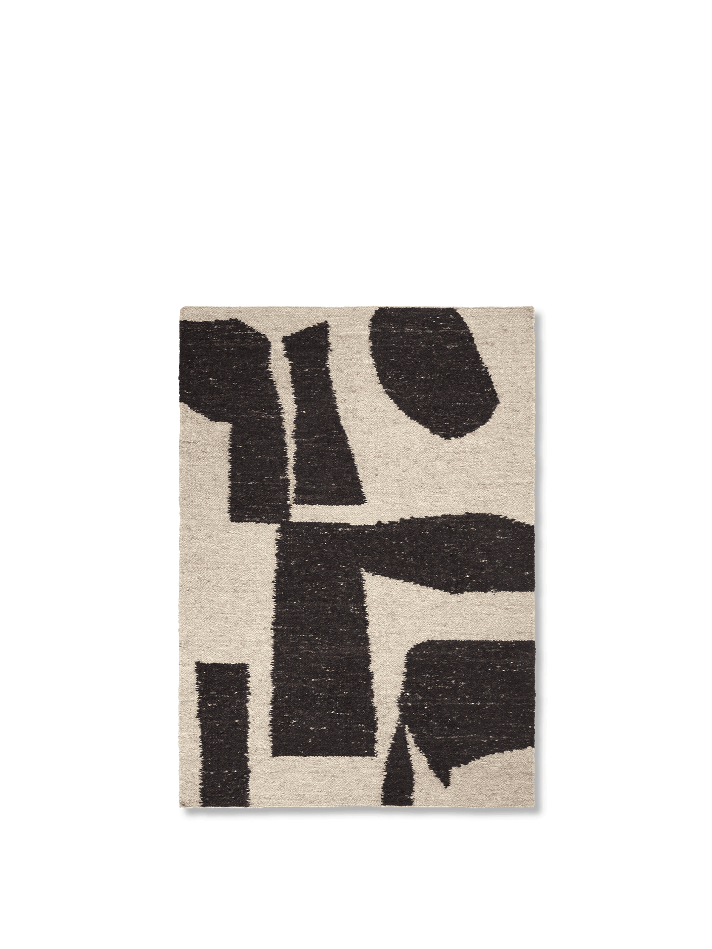 Piece Rug – Off-white/Dark Brown | A rug brimming with character | ferm ...
