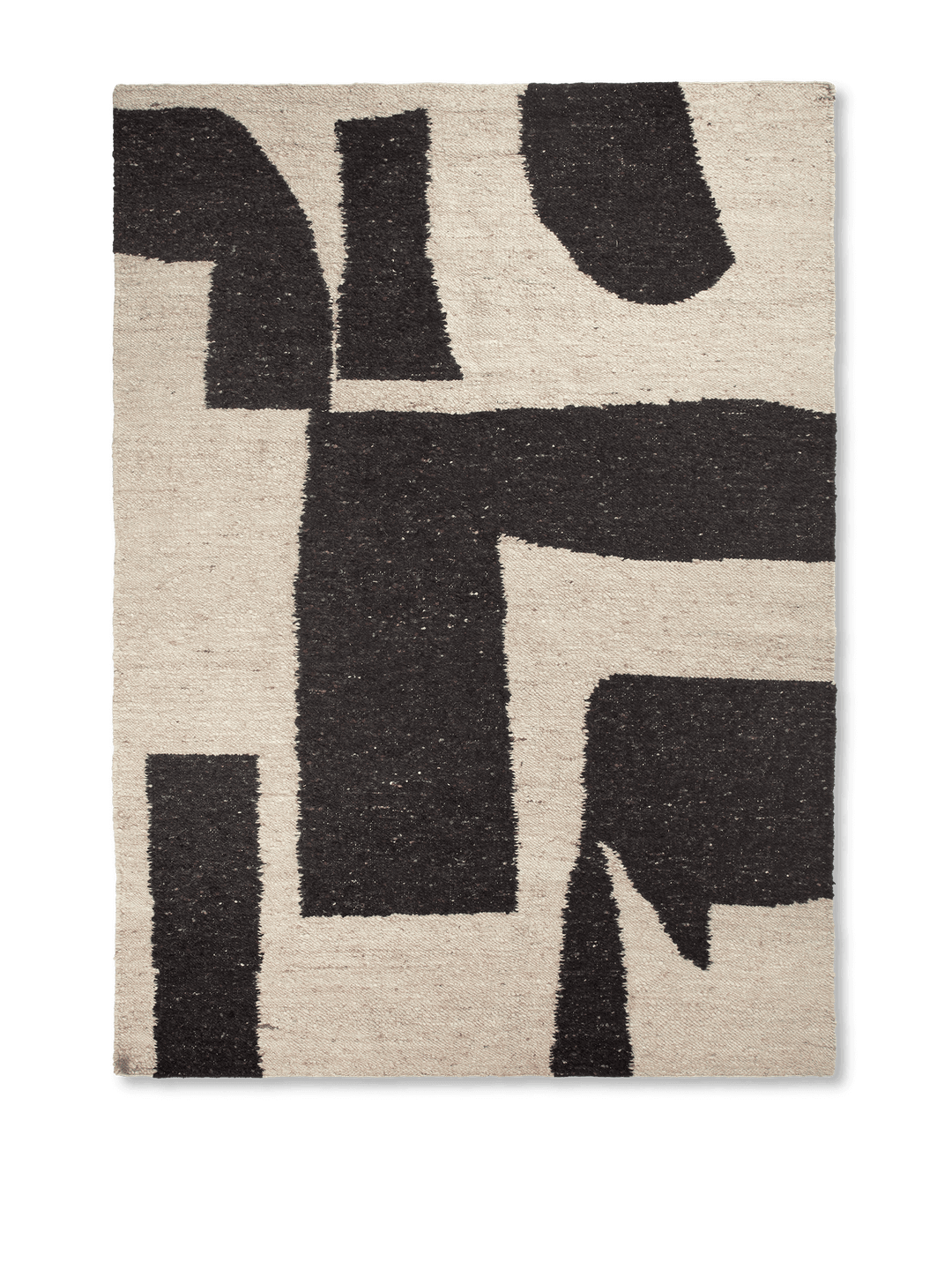 Piece Rug – Off-white/Dark Brown | A rug brimming with character | ferm ...