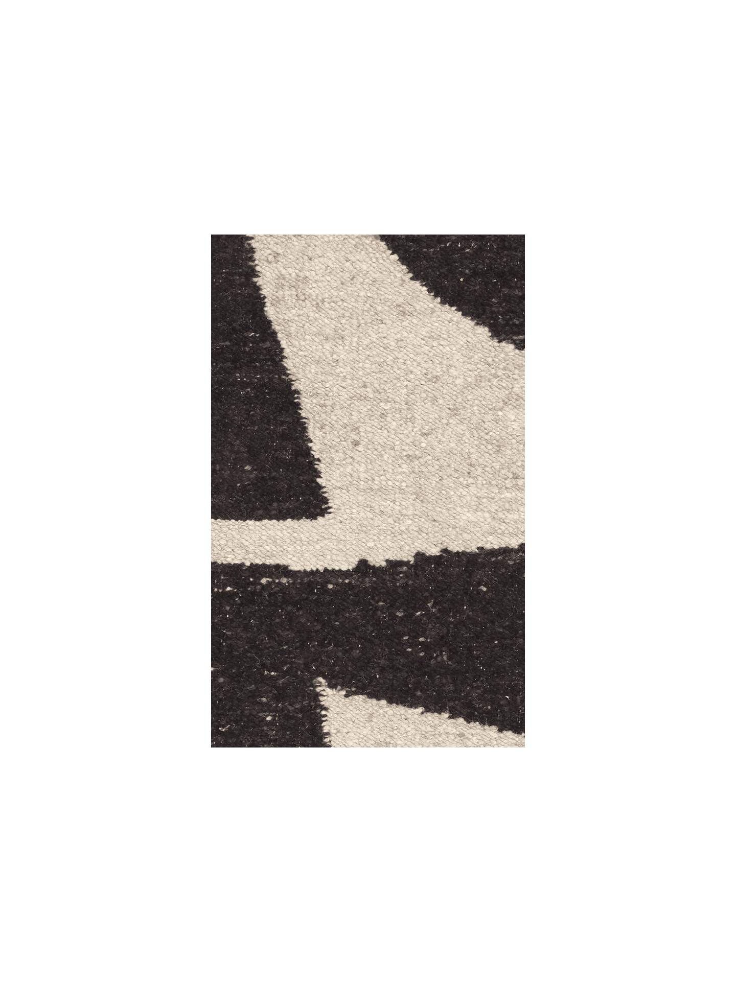Rug Sample - Piece - Off-white/Coffee