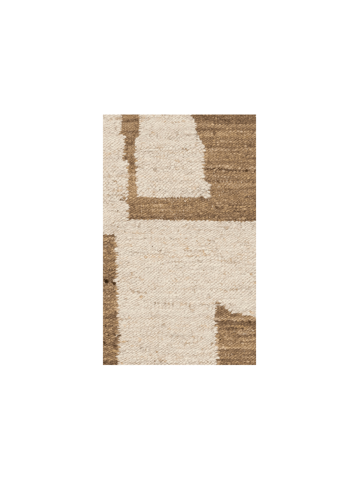 Rug Sample - Piece - Off-white/Toffee