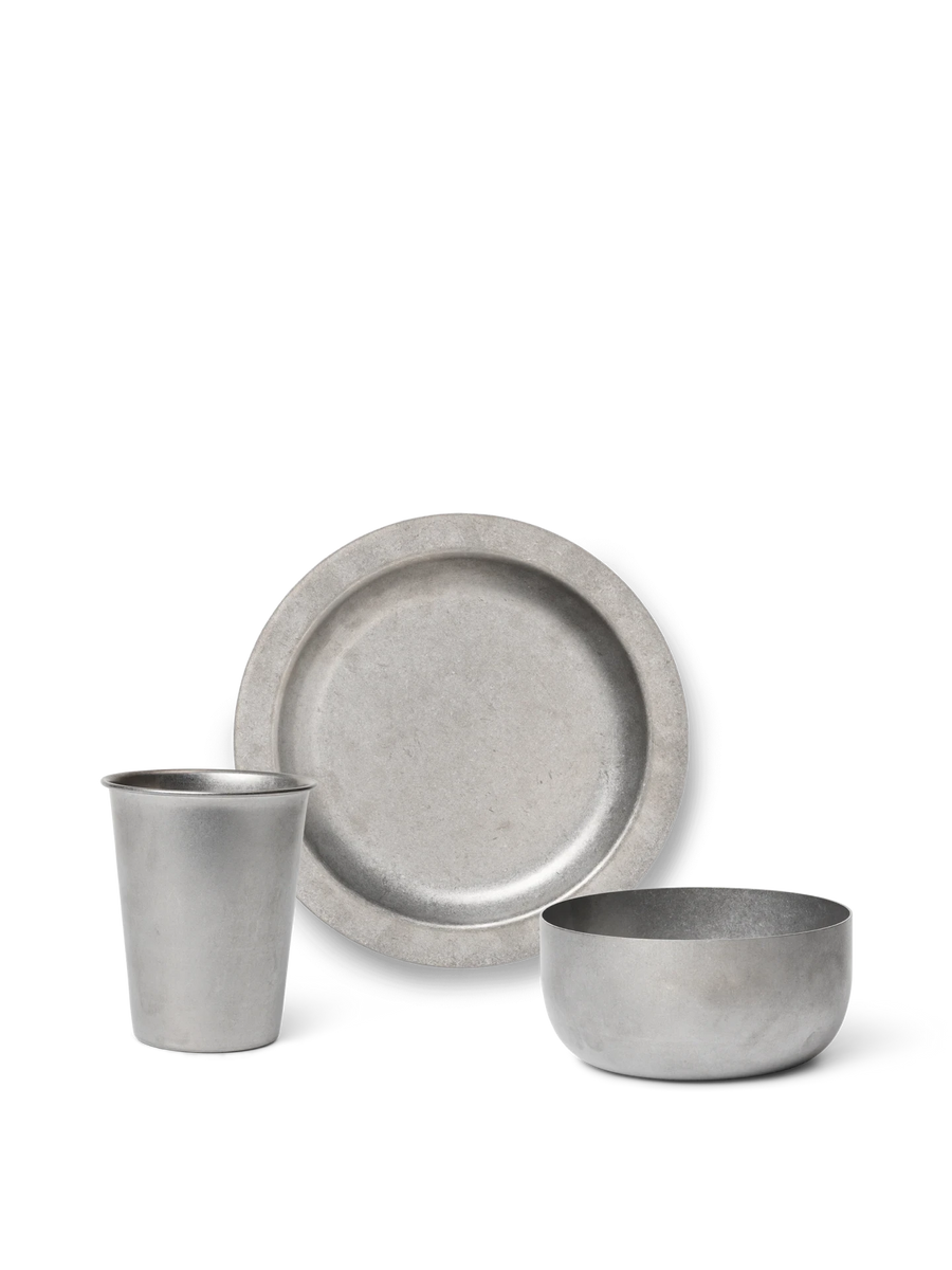 Tumbled Cup, Bowl & Plate Gift Set