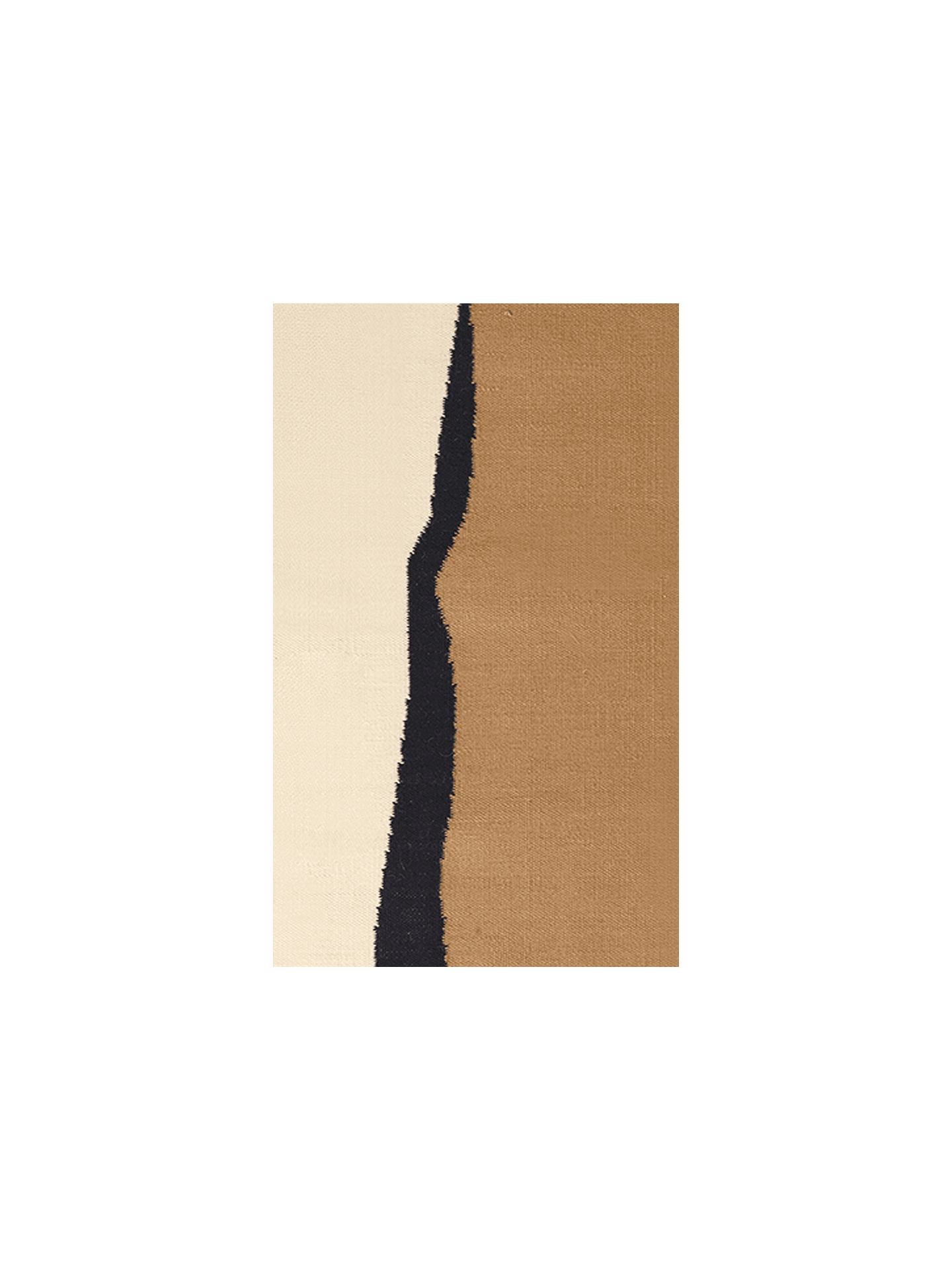 Rug Sample - Soil Kelim - Dark Sand/Off-white