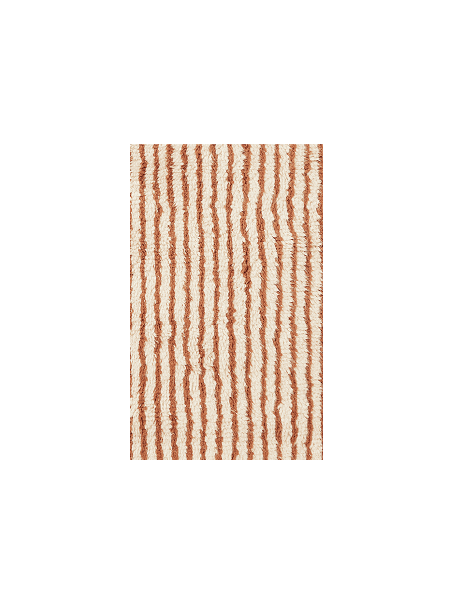 Rug Sample - Kami Knotted - Off-white/Red Brown