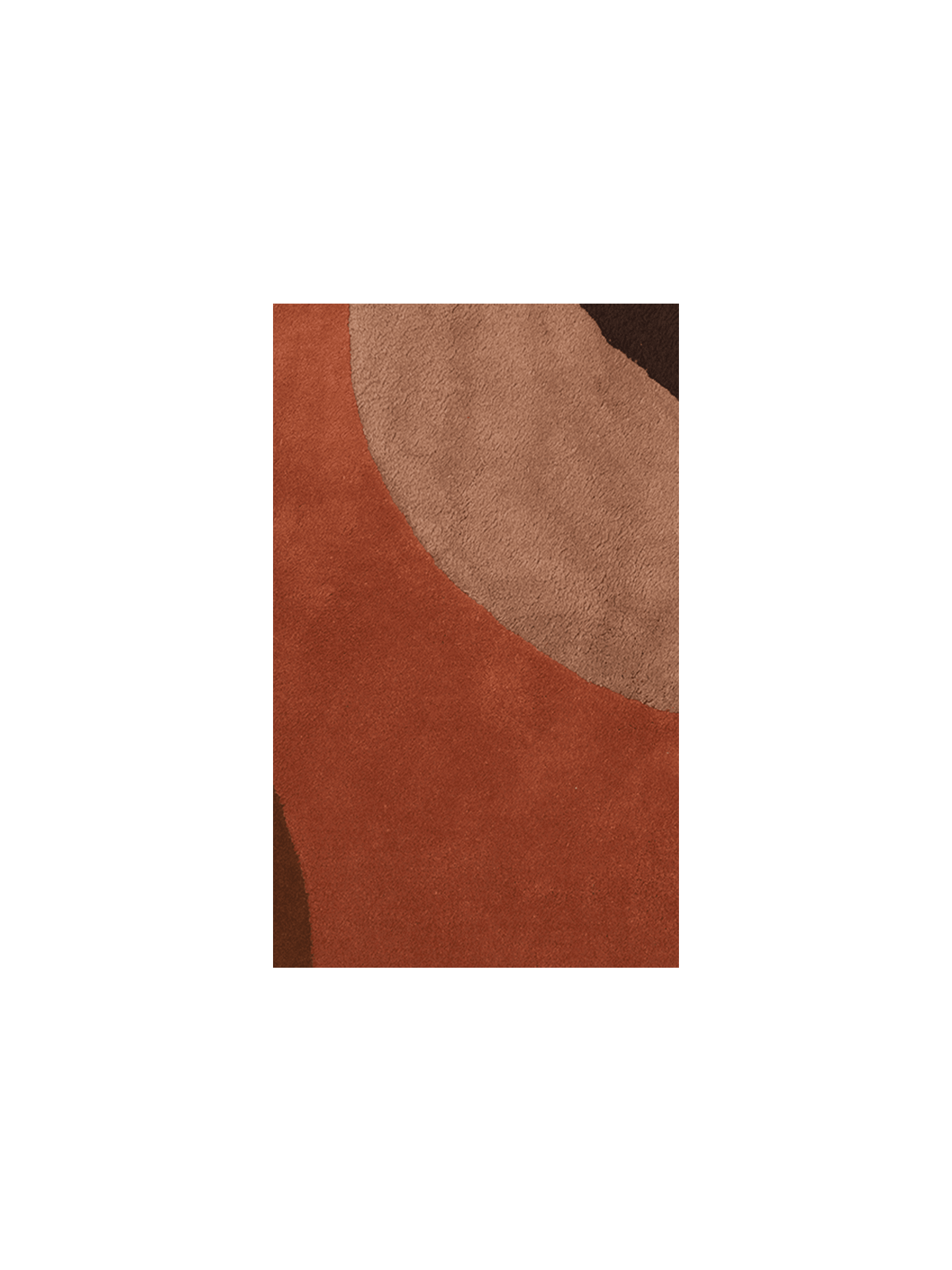 Rug Sample - View Tufted - Red Brown