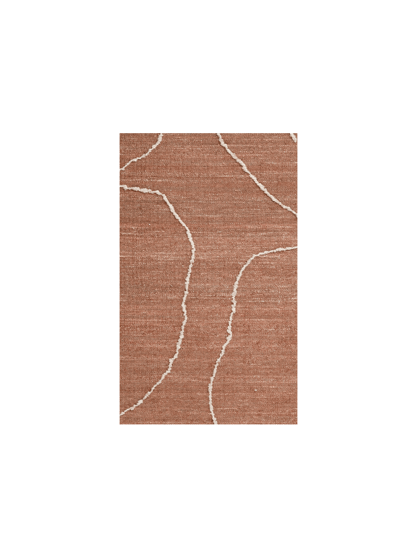 Rug Sample - Gesso Jute - Terracotta/Off-white