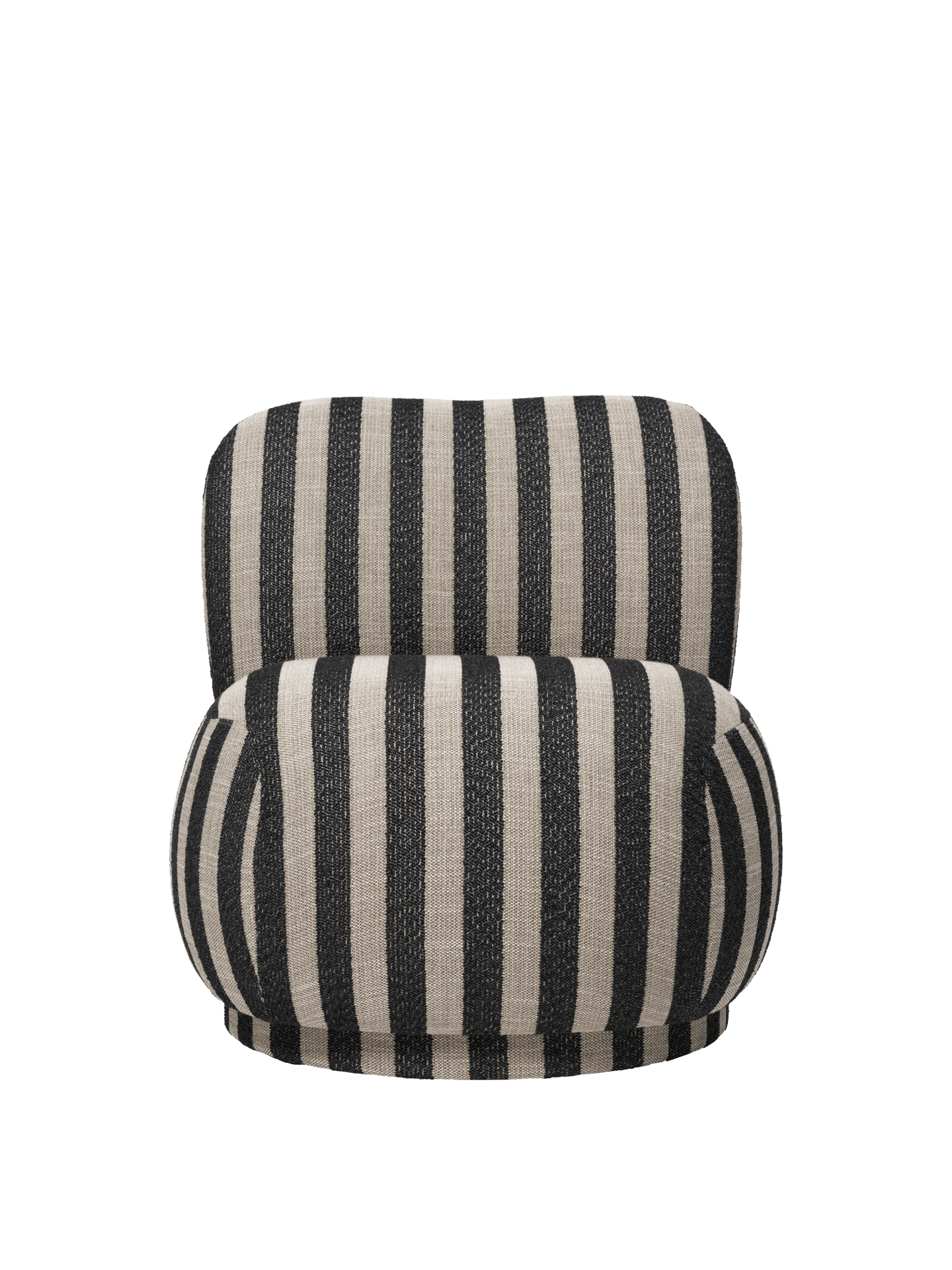 Rico Piccolo Lounge Chair - Swivel - Louisiana - Sand/Black