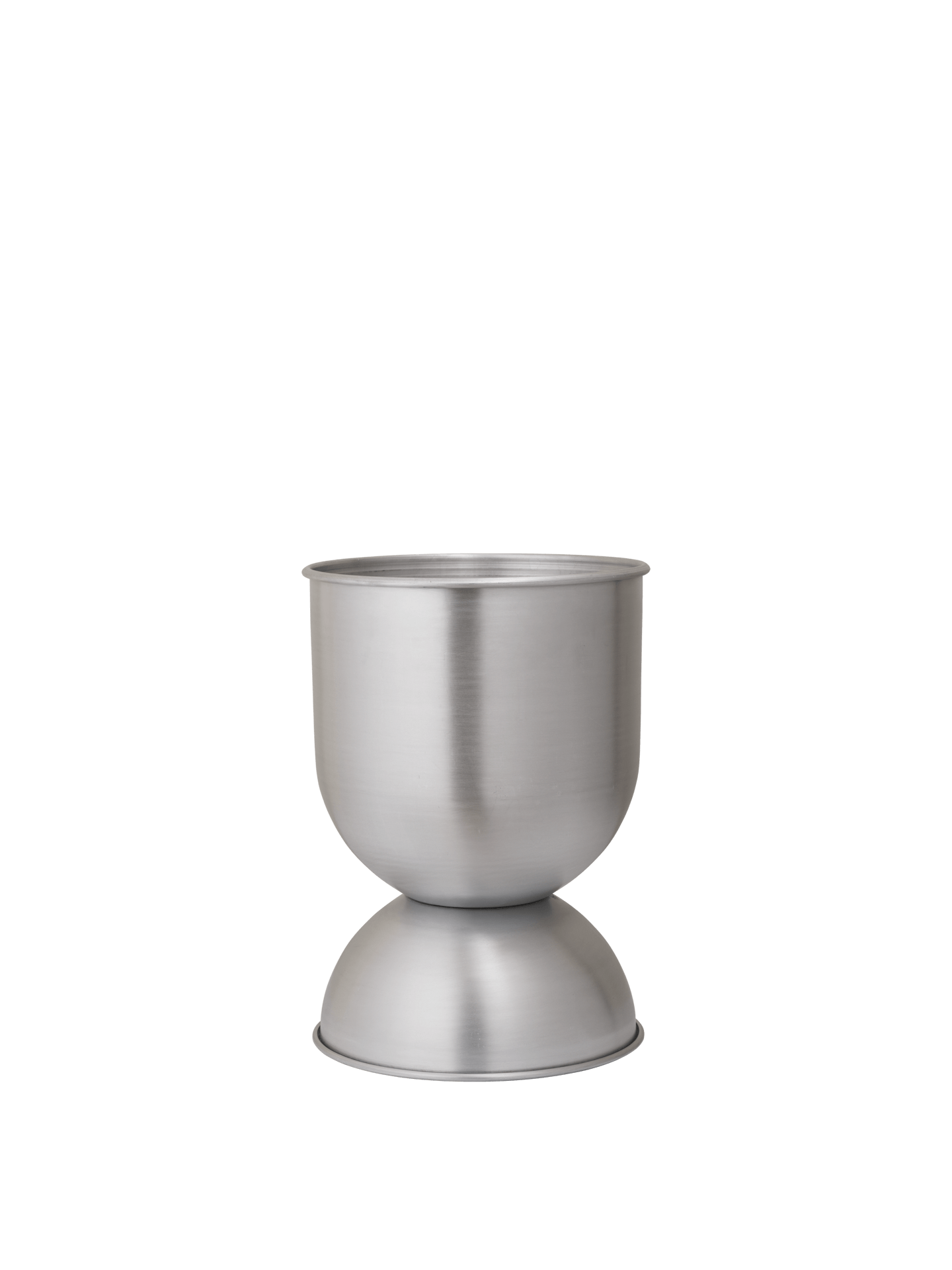 Hourglass Pot - Small - Aluminium