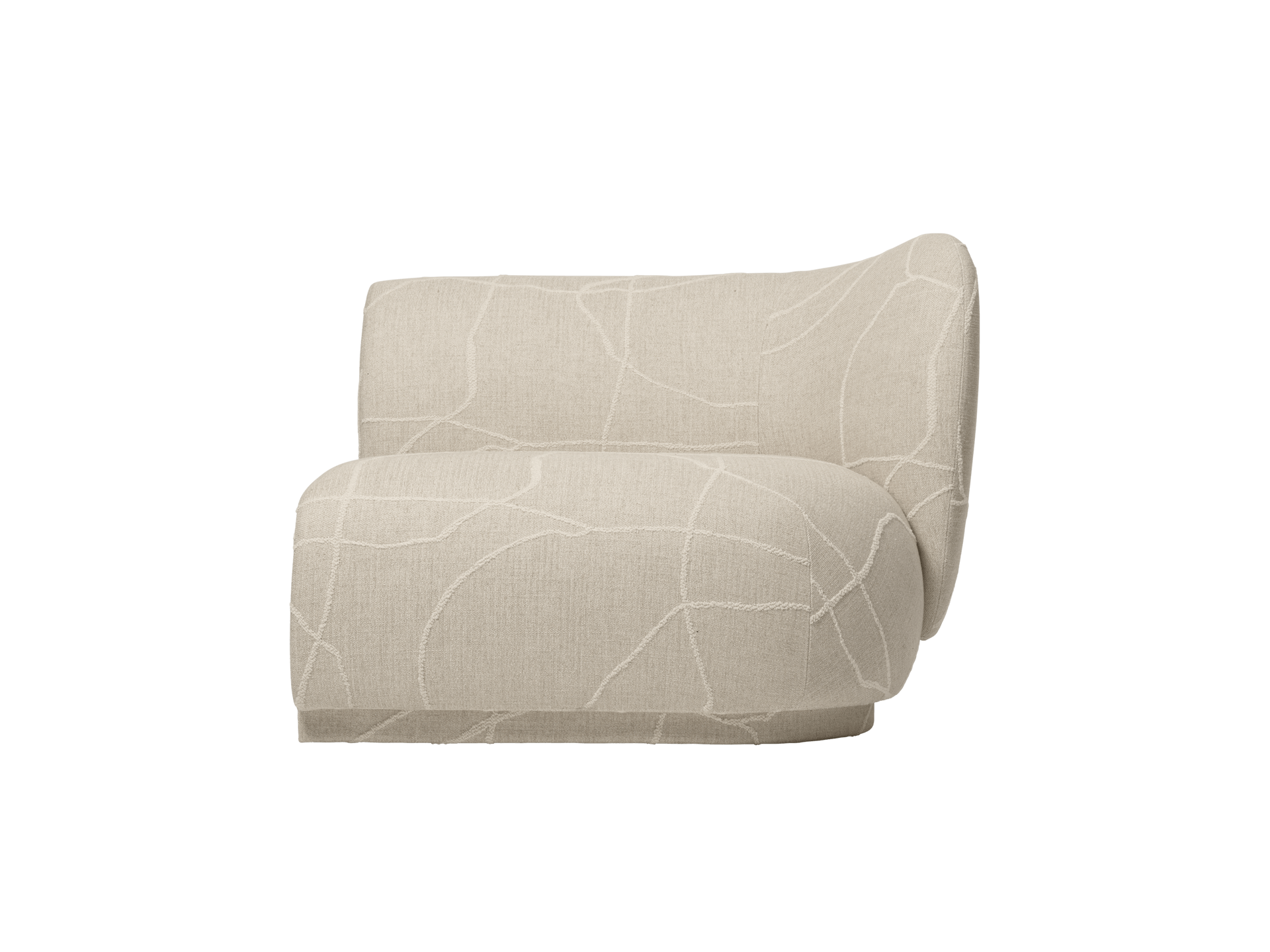 Rico Sofa Armrest Right - Can Lis - Sand/Off-White