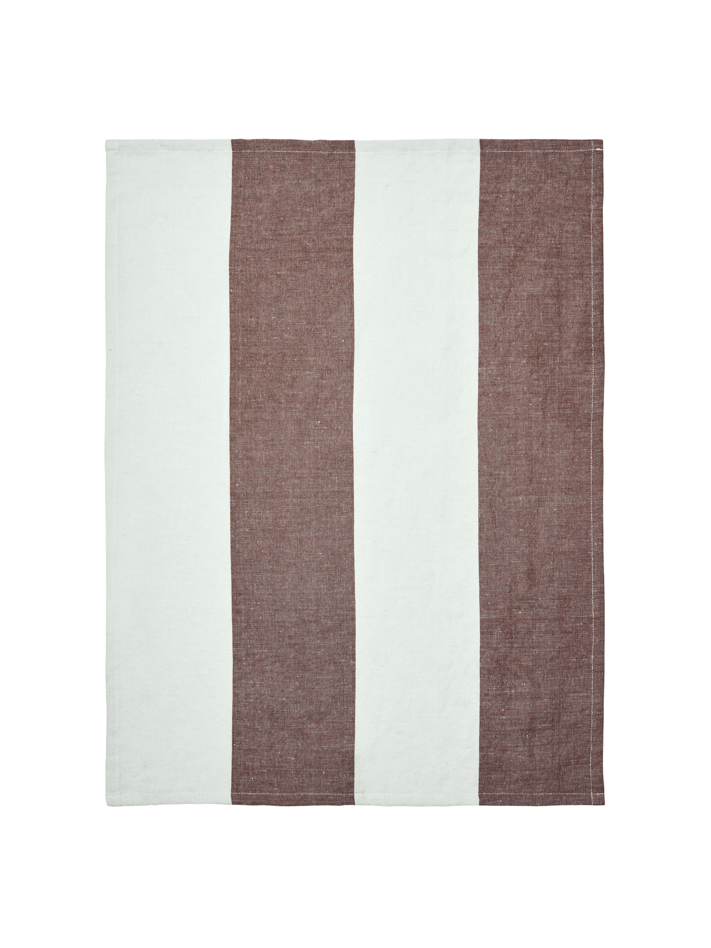 Hale Tea Towel - Chestnut/Frosted Lime