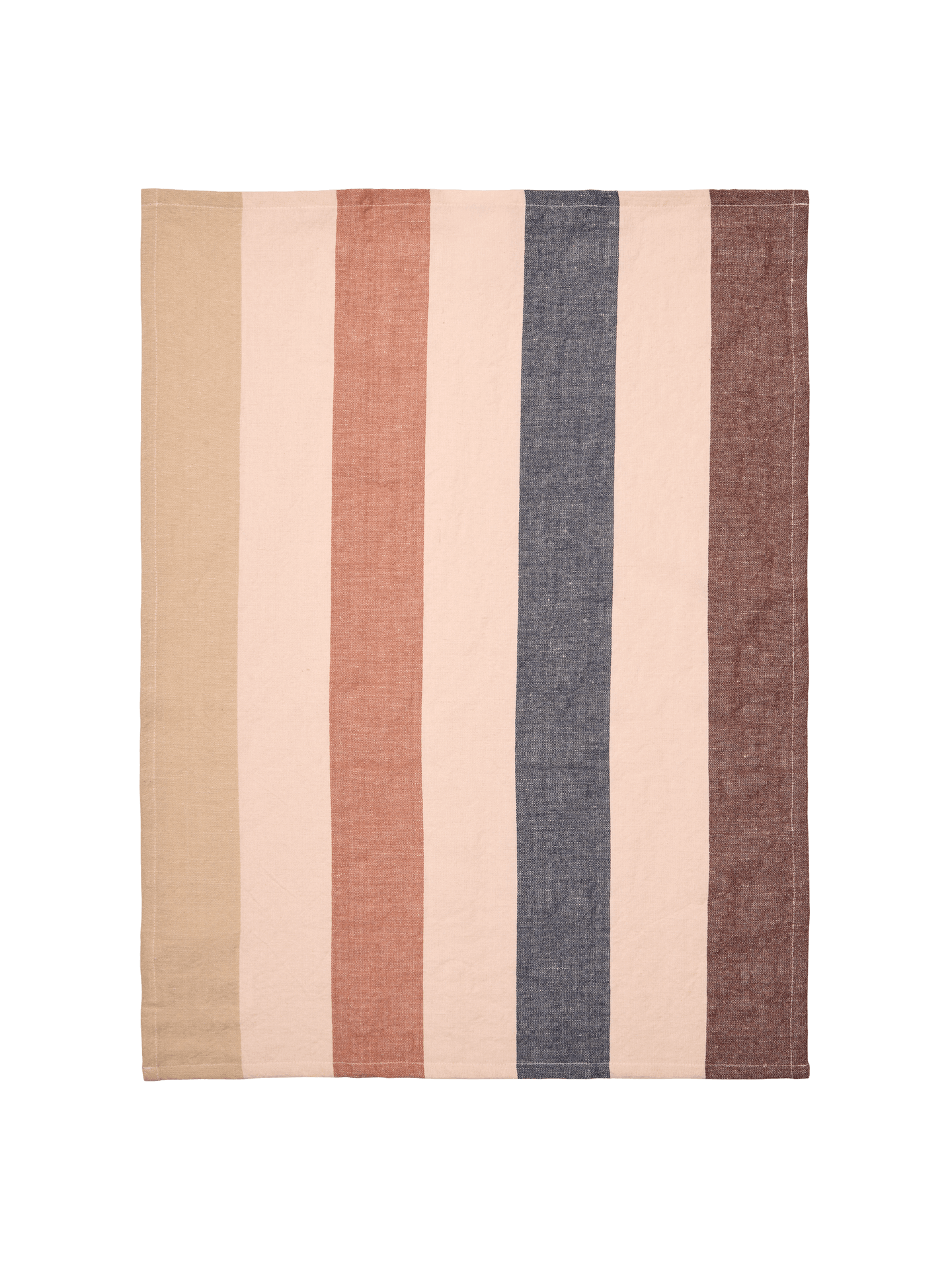 Hale Tea Towel - Cashmere/Mocha/Indigo Blue