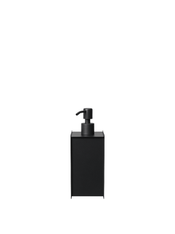 Sama Soap Dispenser in Schwarz mit eckigem Körper und Pumpkopf