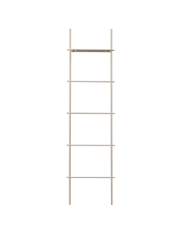 Dora Towel Ladder in Kaschmir mit vier Sprossen und einem Ablagebrett oben