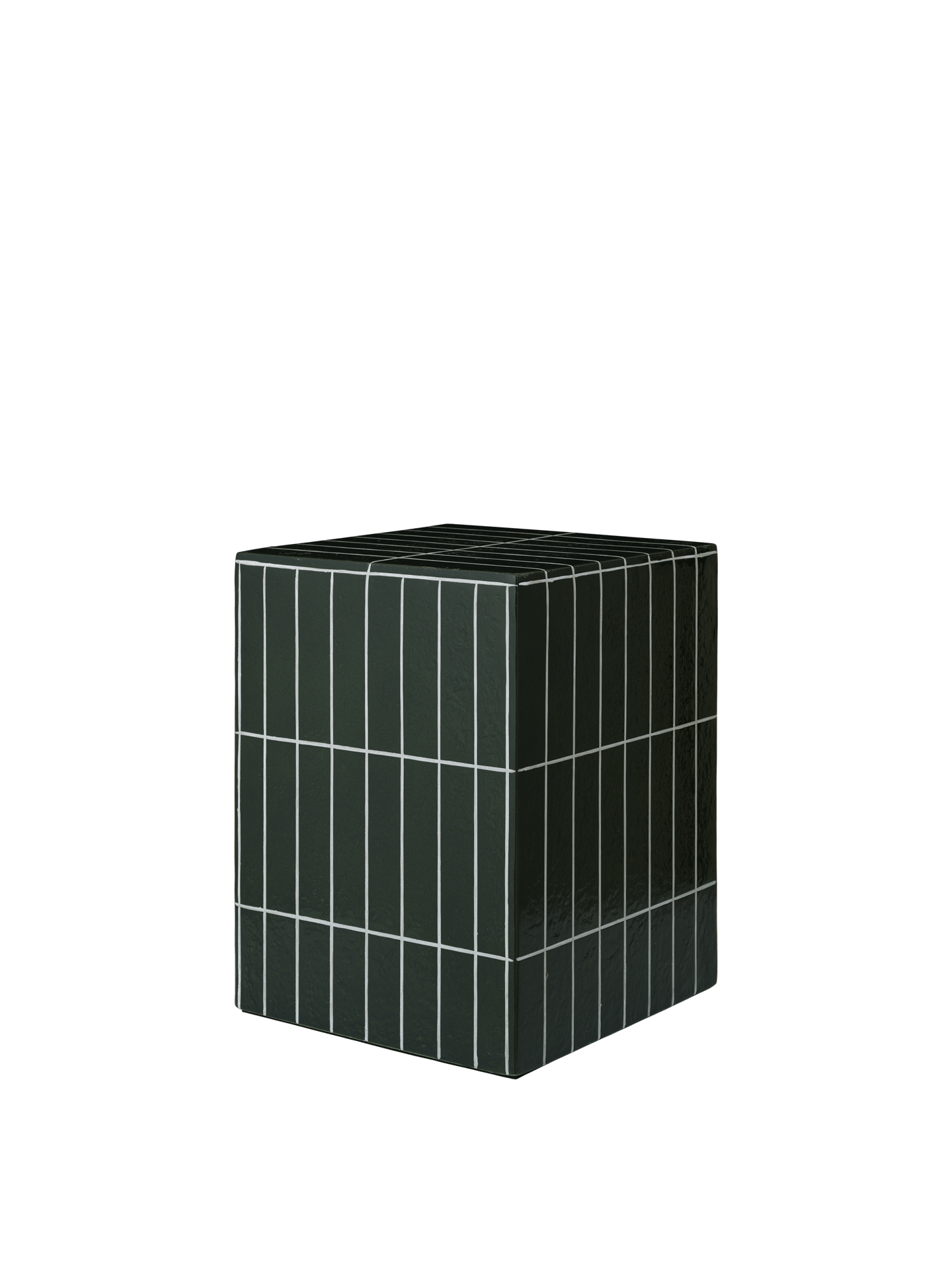 Pillar Side Table - Dark Green
