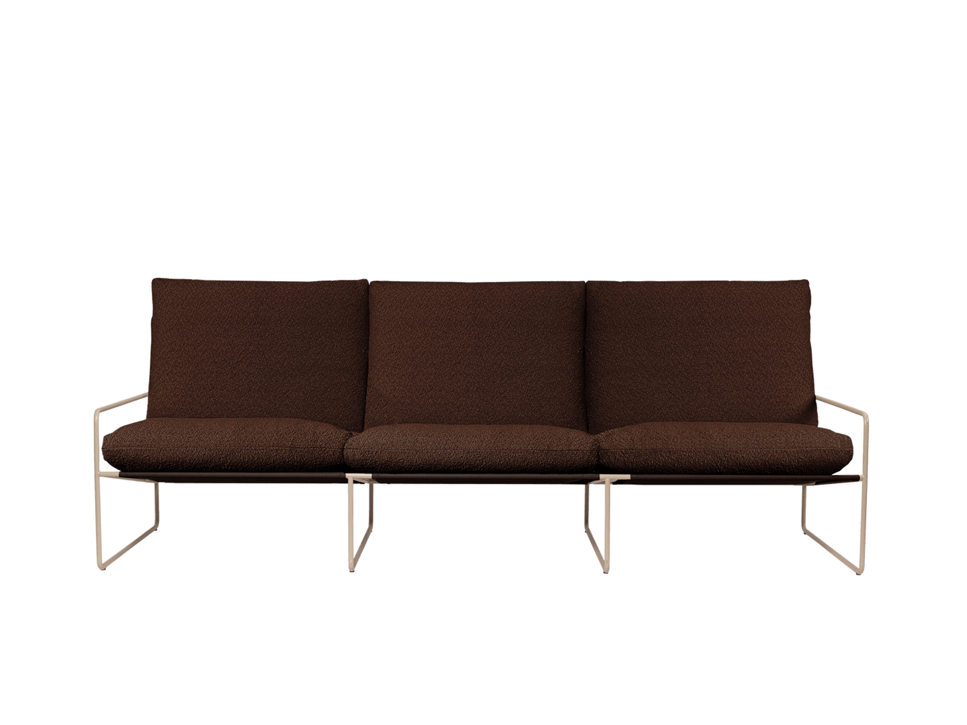 Desert 3-seater - Cashmere - Pure Bouclé - Chestnut