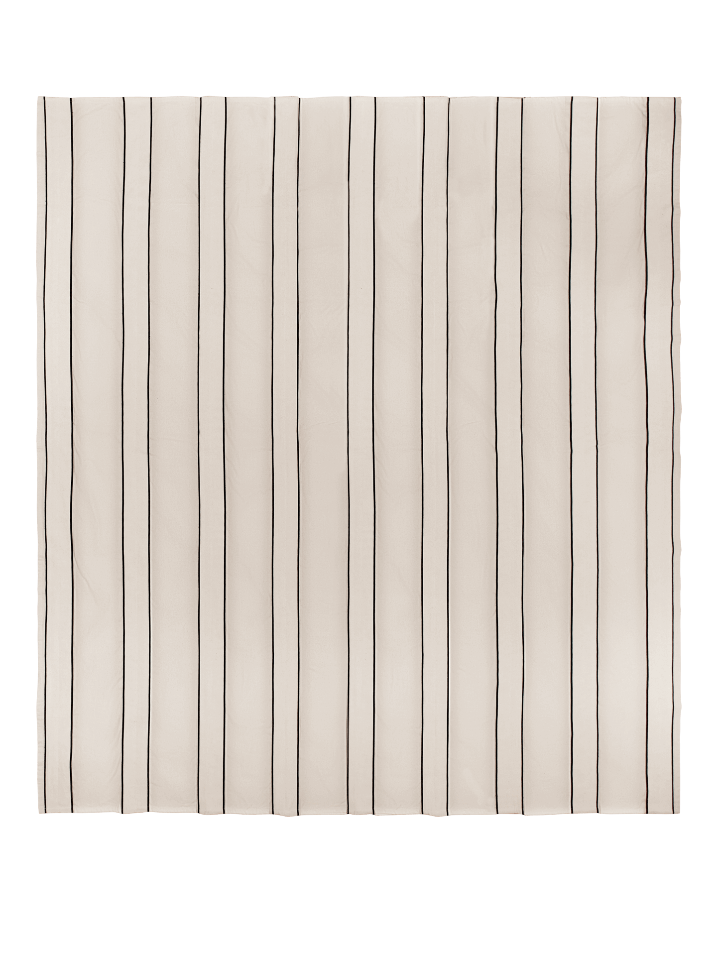 Twill Bedspread - Double - Off-White/Black
