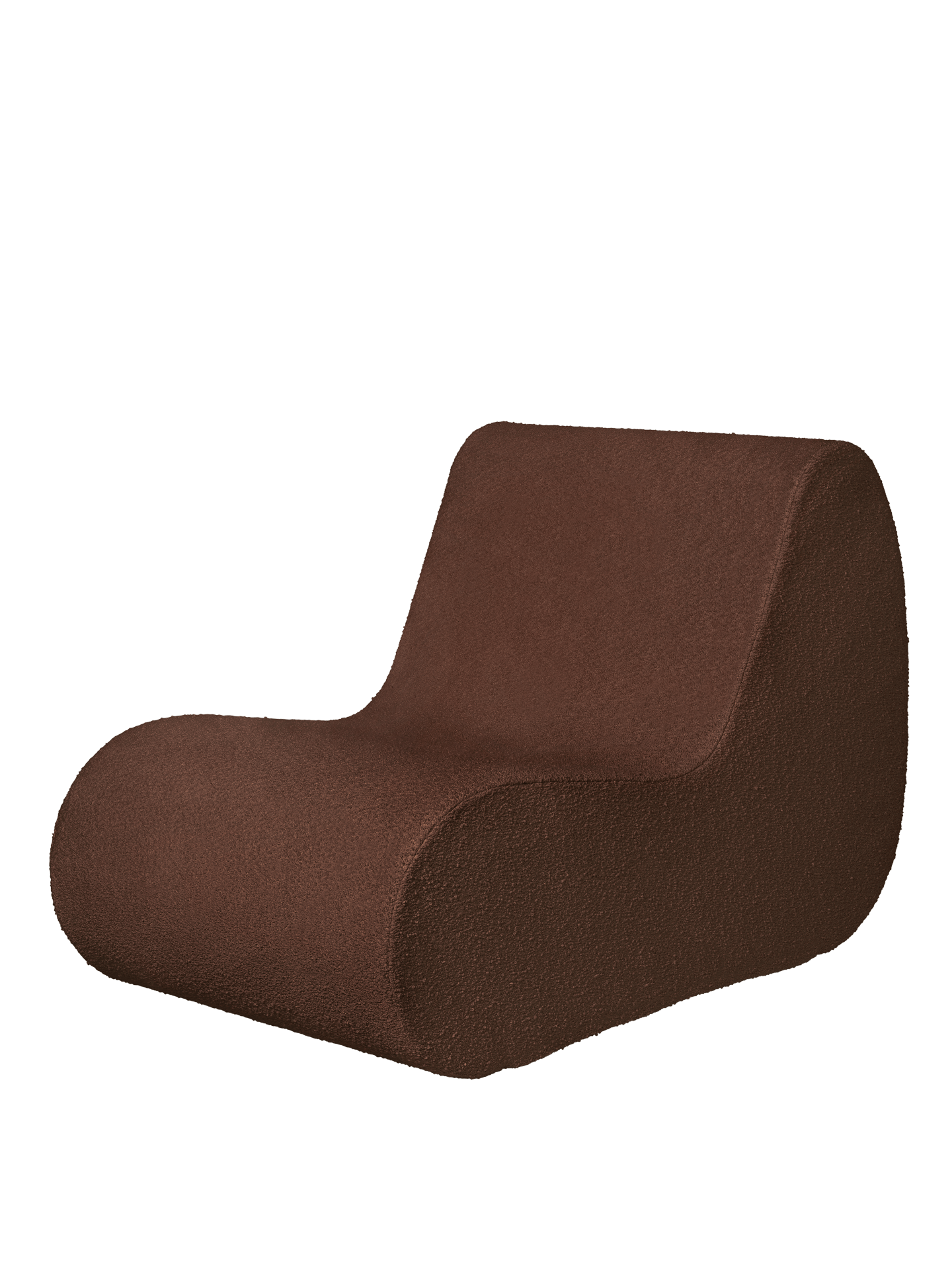 Rouli Center Module - Pure Bouclé - Chestnut Brown