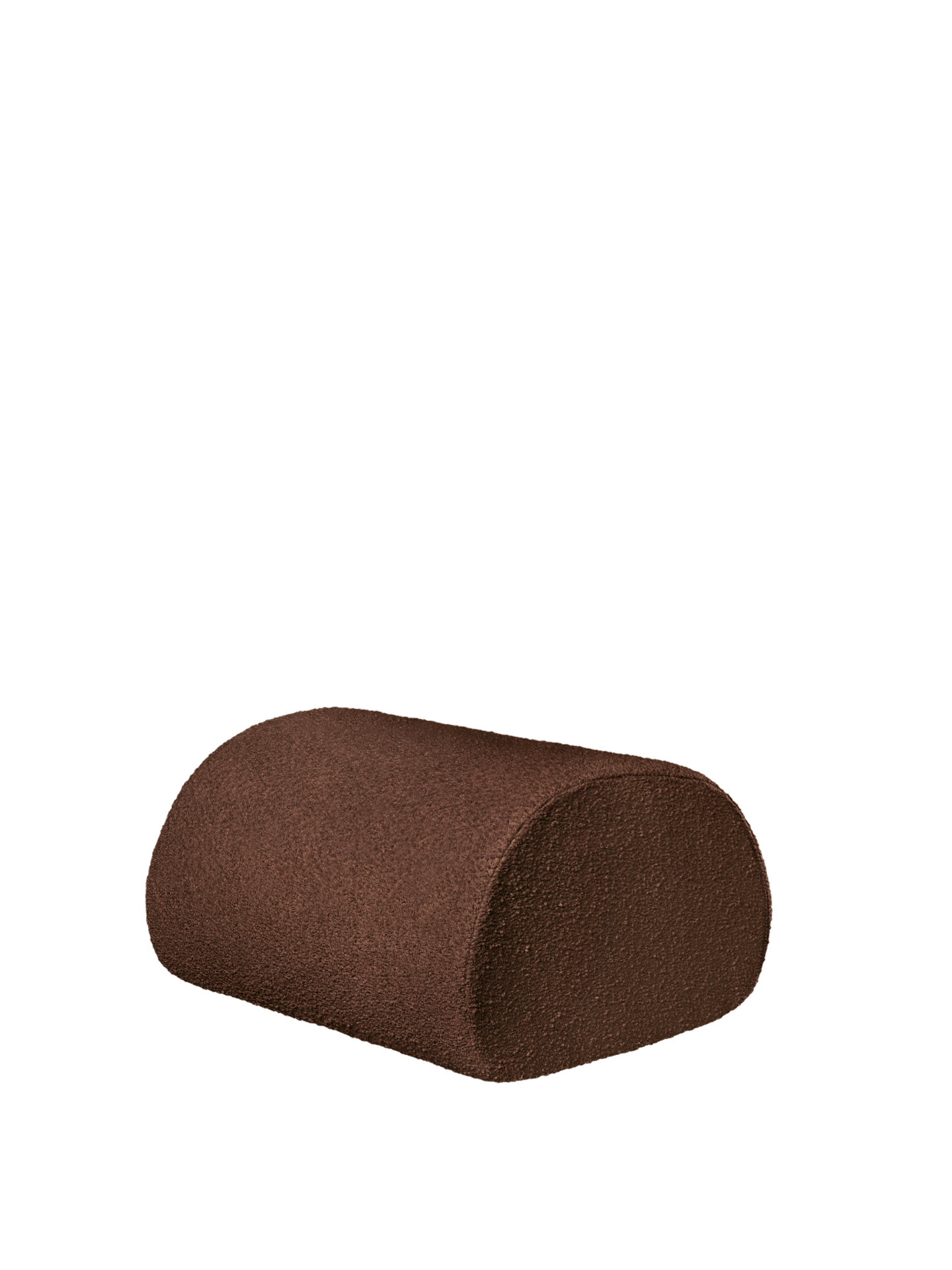 Rouli Pouf - Pure Bouclé - Chestnut Brown