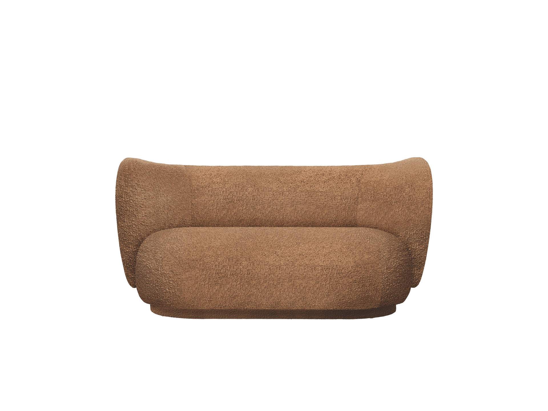 Rico Sofa 2-seater - Raw Bouclé - Tan