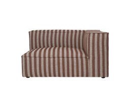 Catena Sofa Armrest Right L401 in Louisiana zand/chocoladebruin gestreept