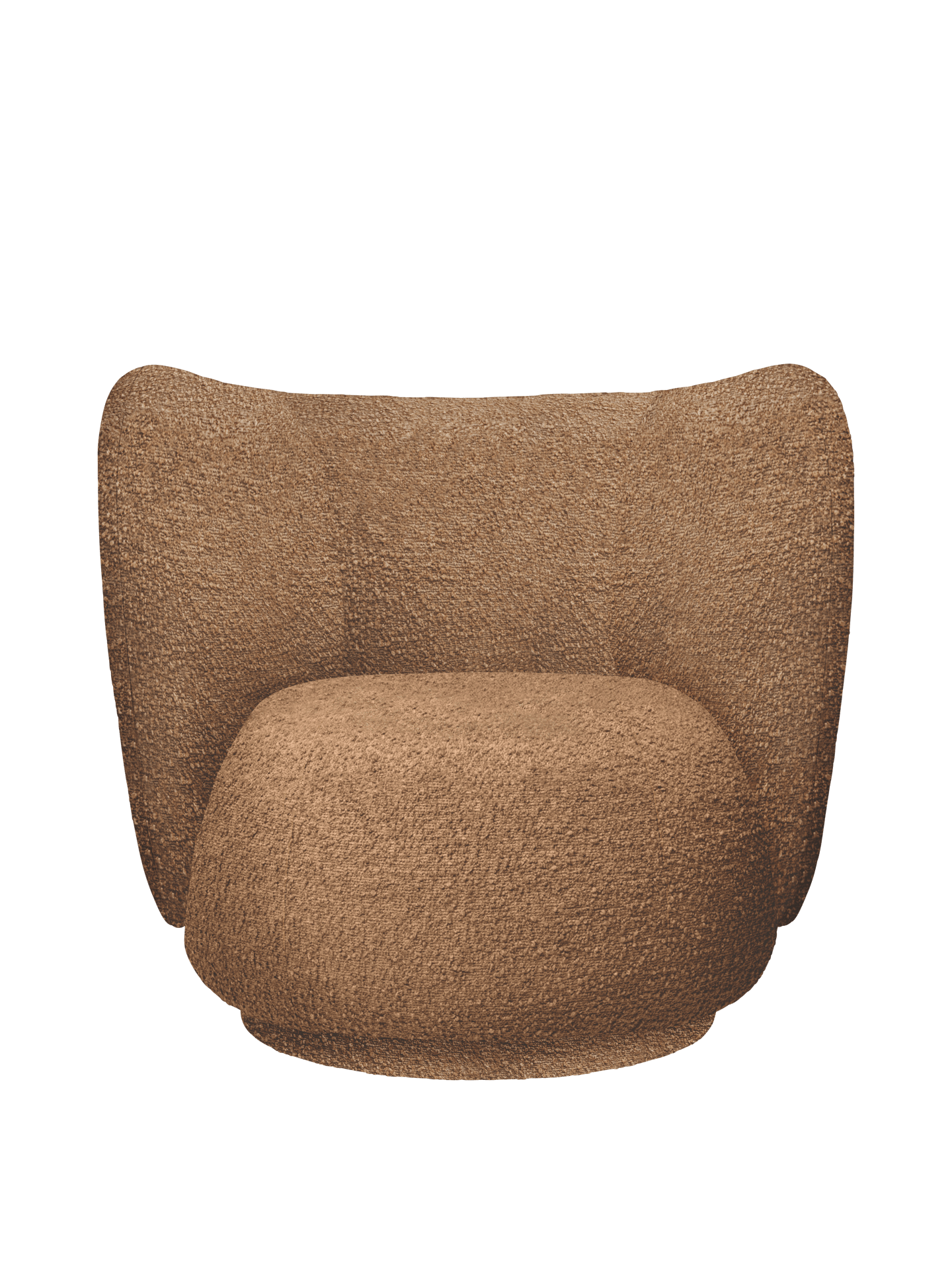 Rico Lounge Chair - Raw Bouclé - Tan