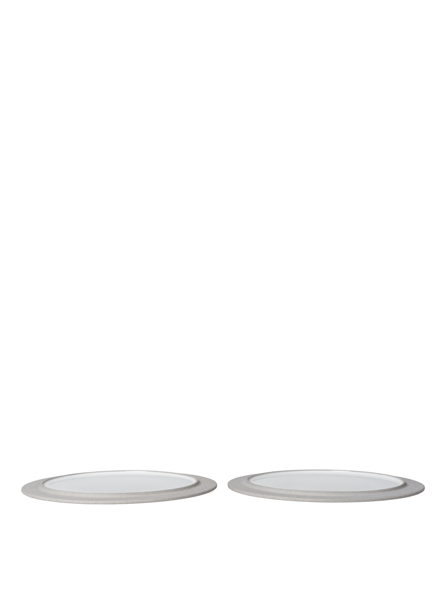 Sonae Dinner Plates - Ø28 - Set of 2 - Grey/White