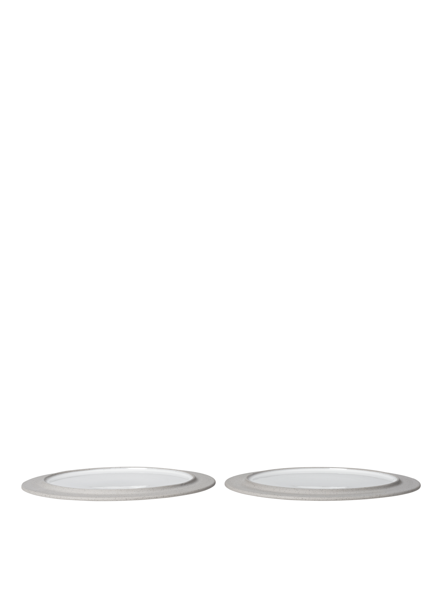 Sonae Side Plates - Ø25 - Set of 2 - Grey/White