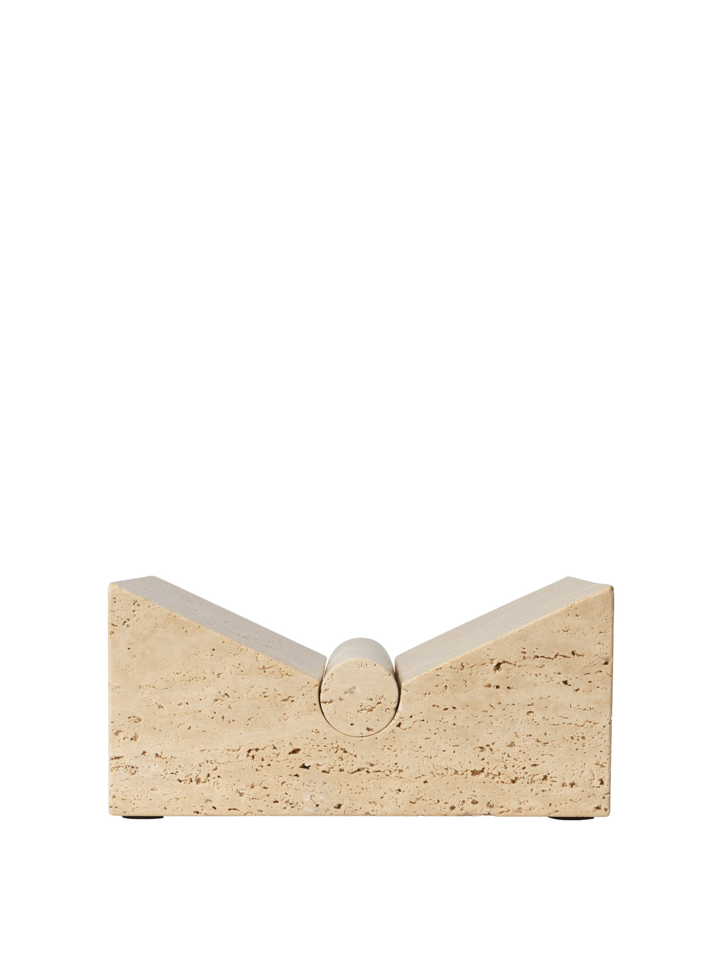 Tvara Book Stand - Travertine