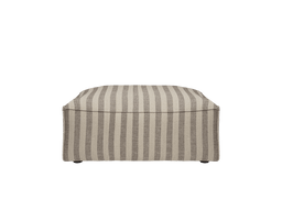 Catena Rectangular Pouf a rayas Louisiana arena/blanco roto