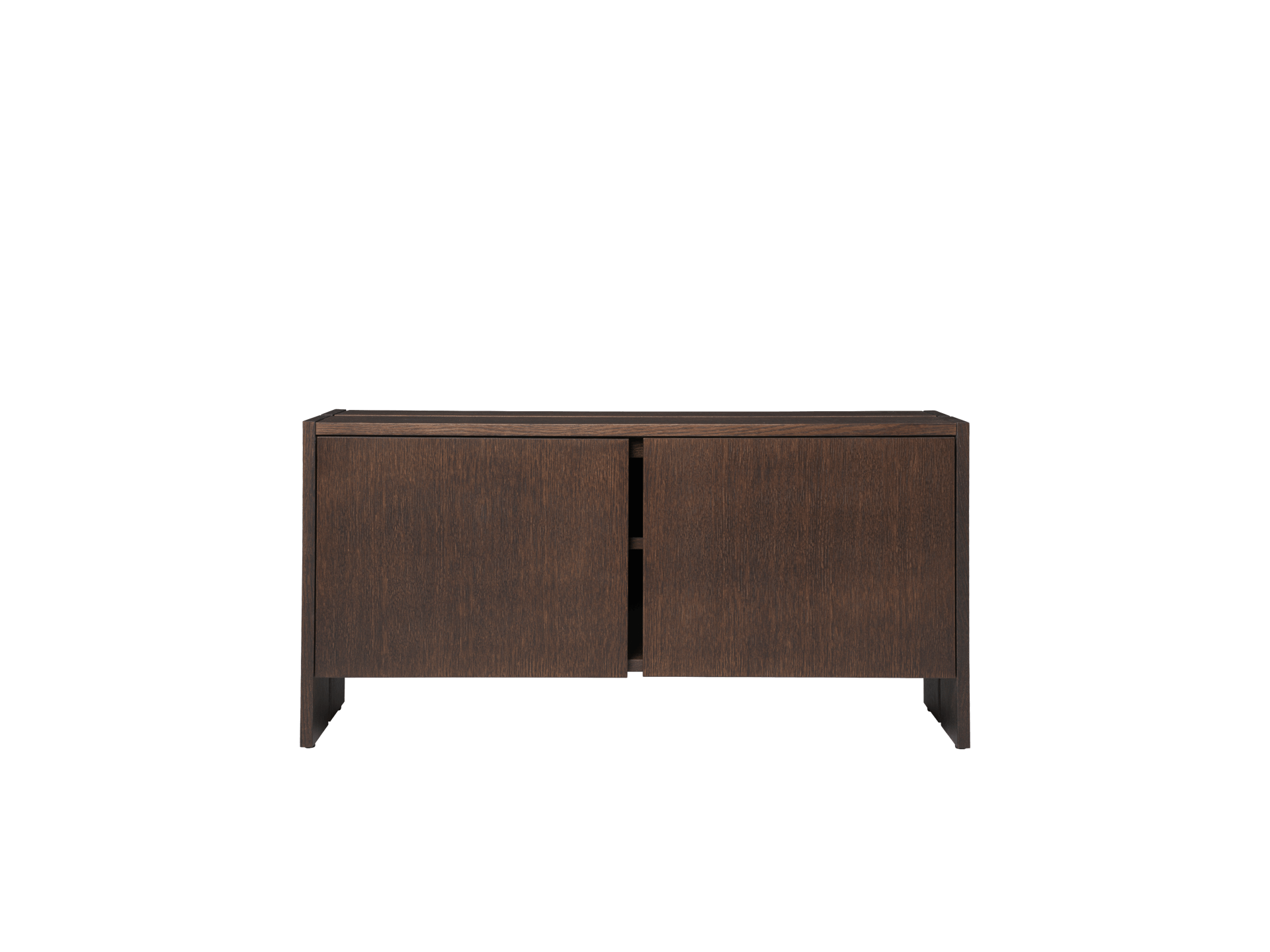 Parcel Hallway Cabinet - Low - Dark Stained Oak