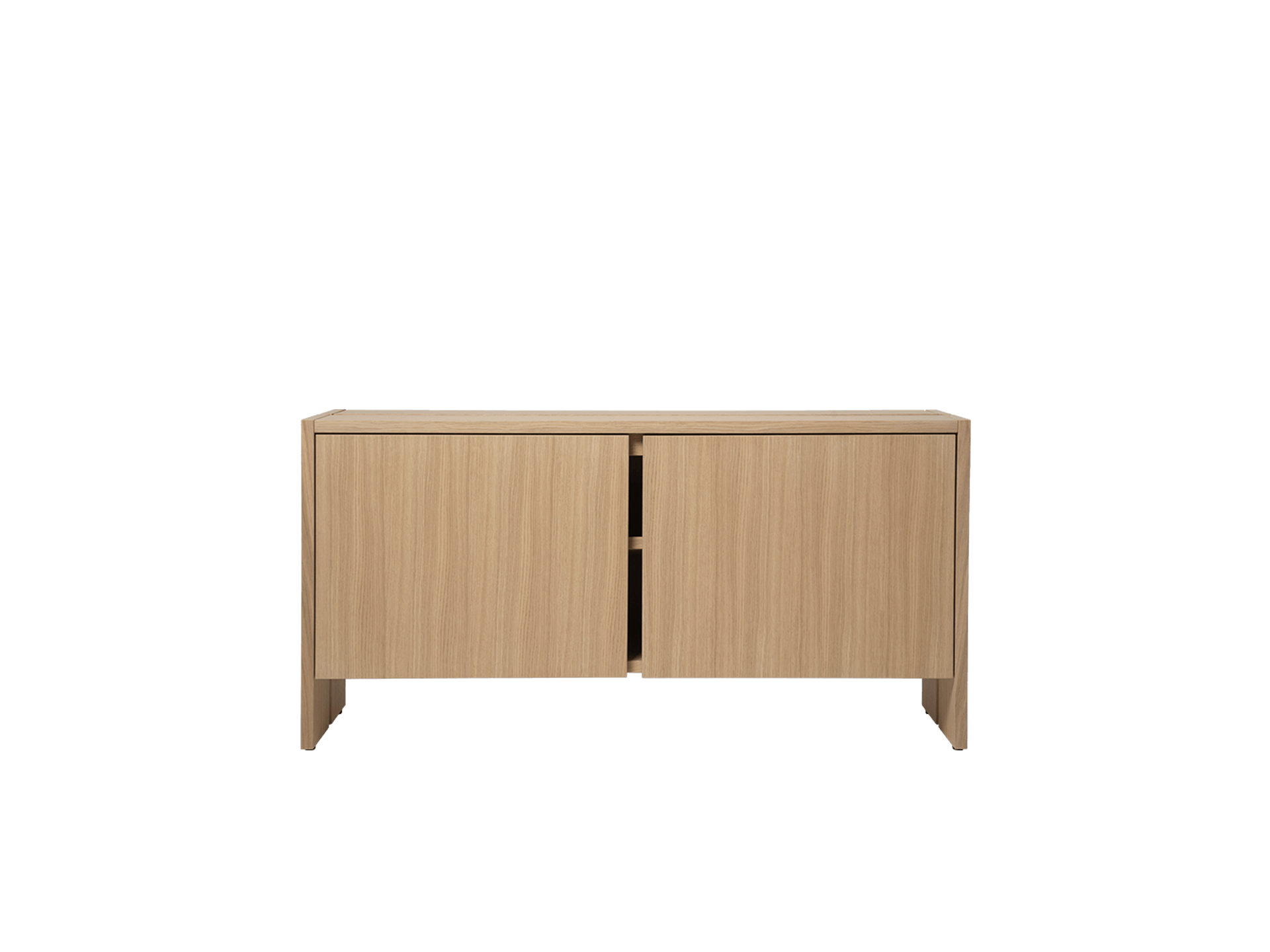 Parcel Hallway Cabinet - Low - Natural Oak