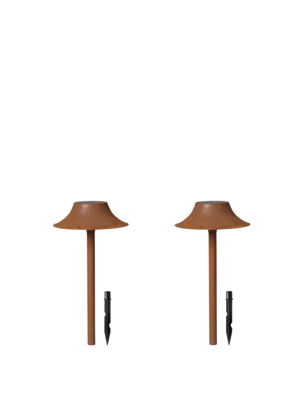 Cortivo Outdoor Solar Light - Set of 2 - Gift Set - Rust