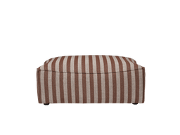 Catena Pouf Rectangular L501 a rayas Louisiana arena/chocolate