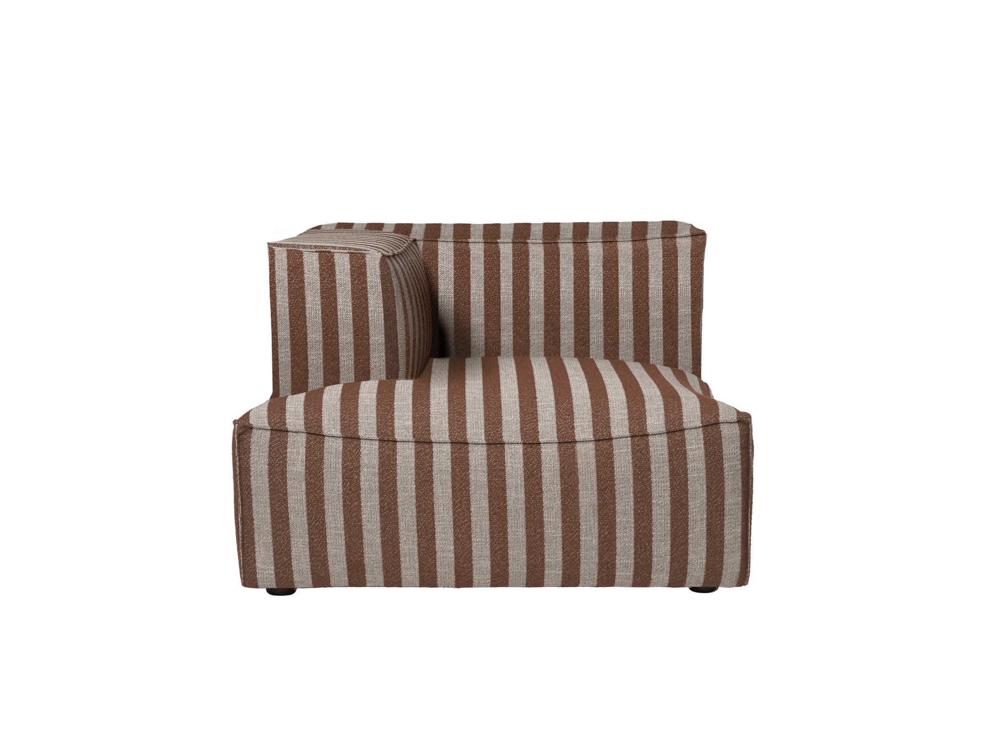 Catena Sofa Chaise Longue Left L600 - Louisiana - Sand/Chocolate