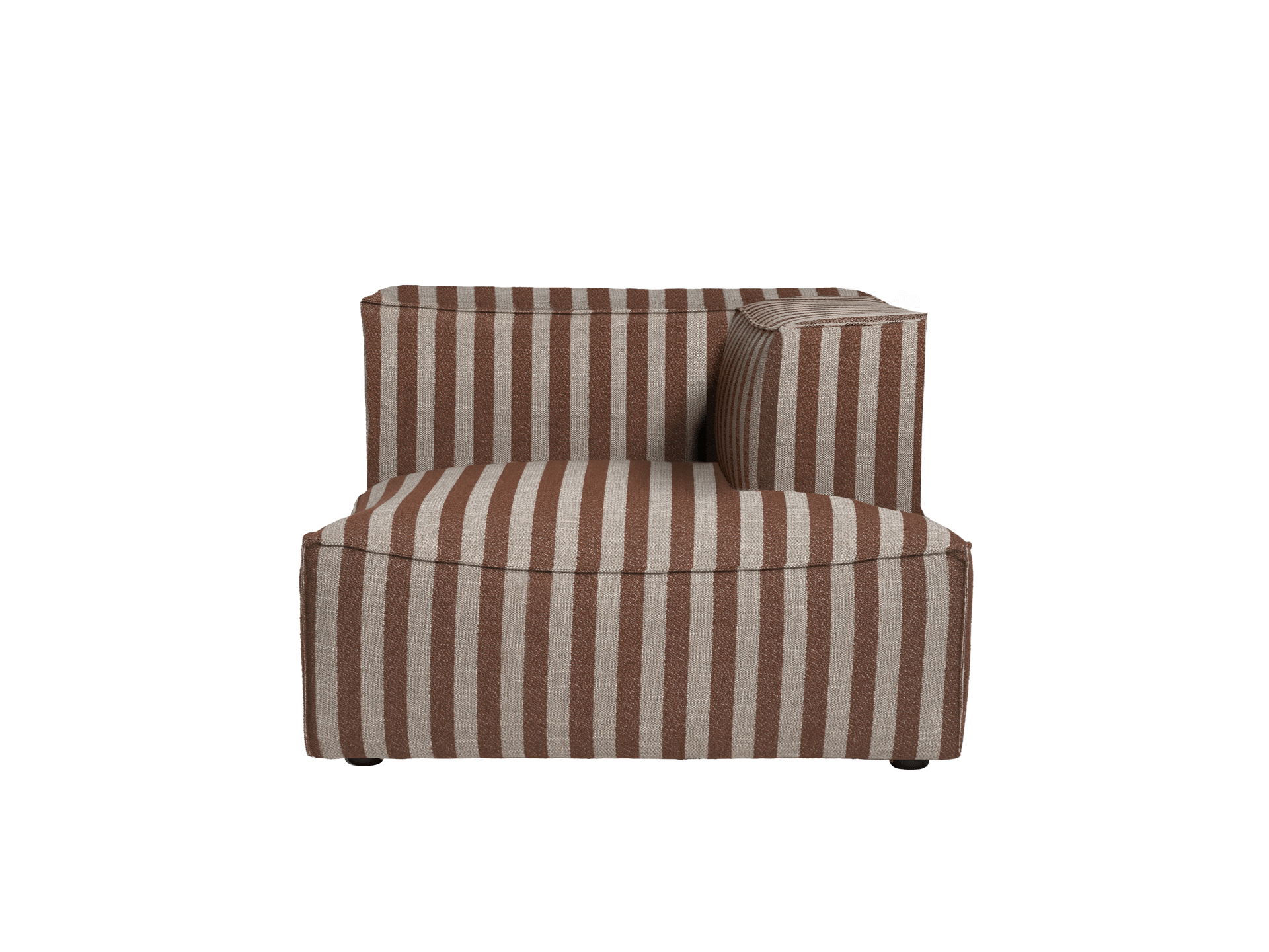 Catena Sofa Chaise Longue Right L601 - Louisiana - Sand/Chocolate