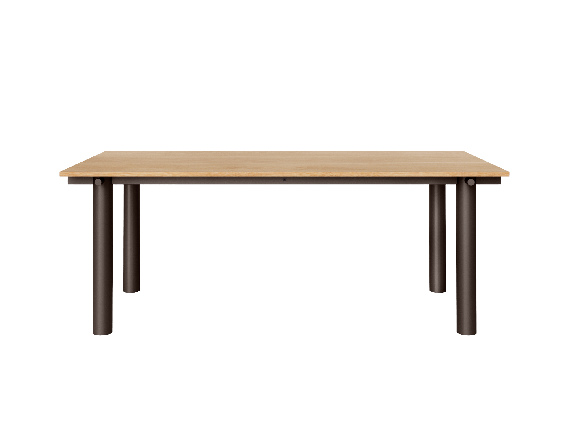 Atura Dining Table - Dark Chocolate/Natural Oak Veneer