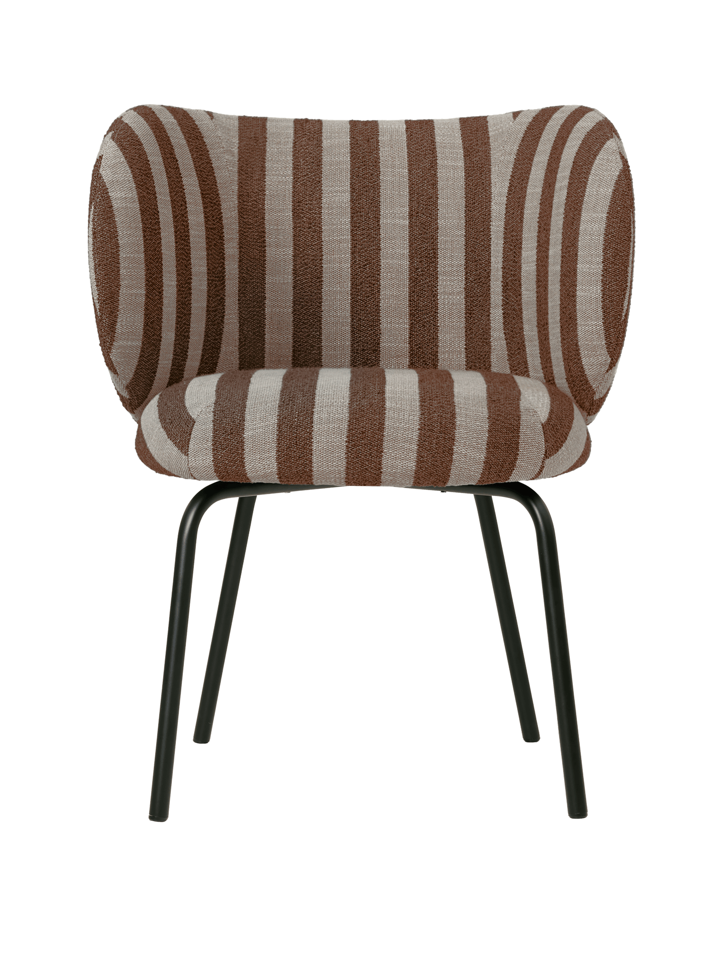 Rico Dining Chair - Black - Louisiana - Sand/Chocolate