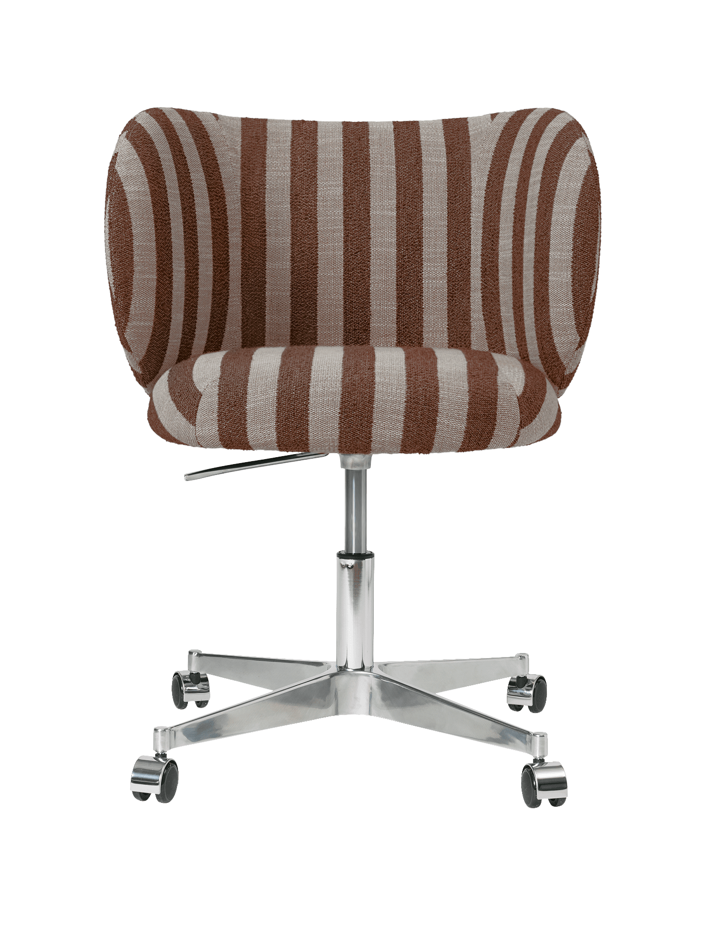Rico Dining Chair - Castors - Louisiana - Sand/Chocolate