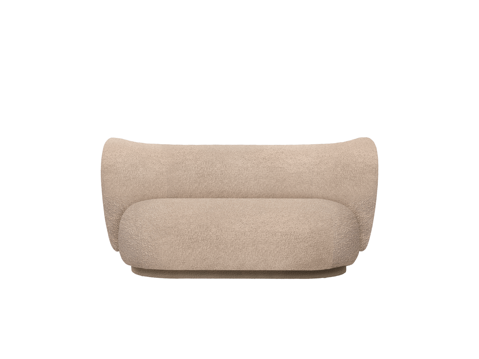 Rico Sofa 2-seater - Raw Bouclé - Natural